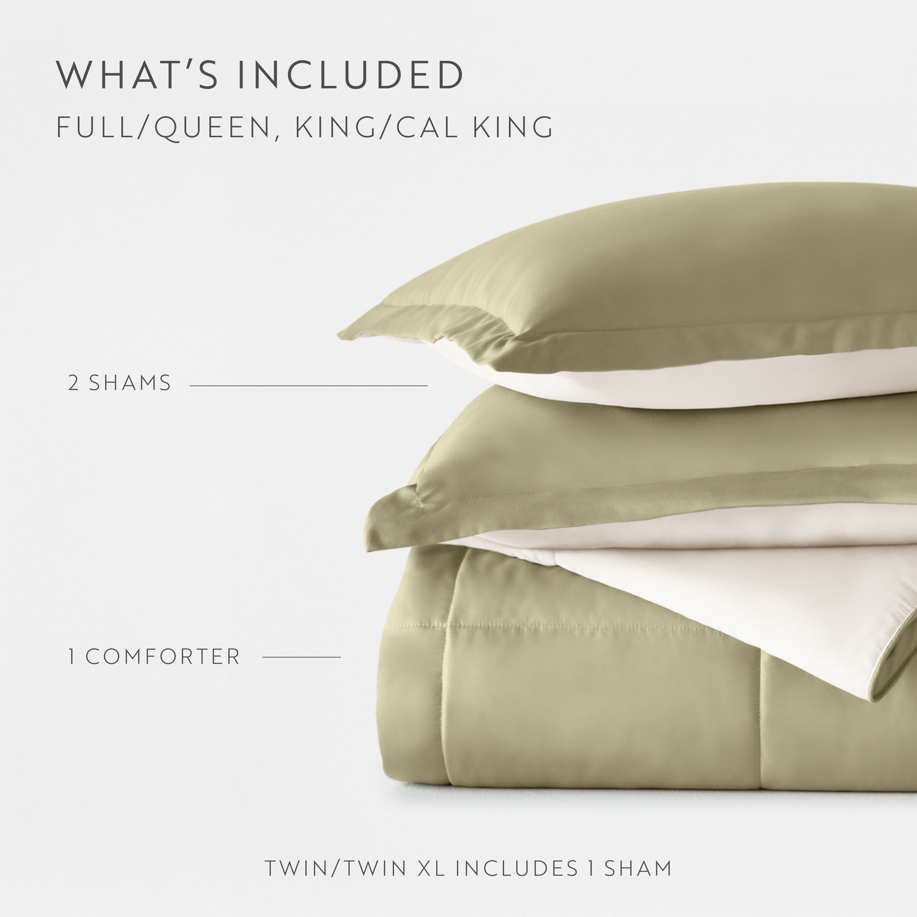 Lightweight All Season Reversible Down-Alternative Comforter Set