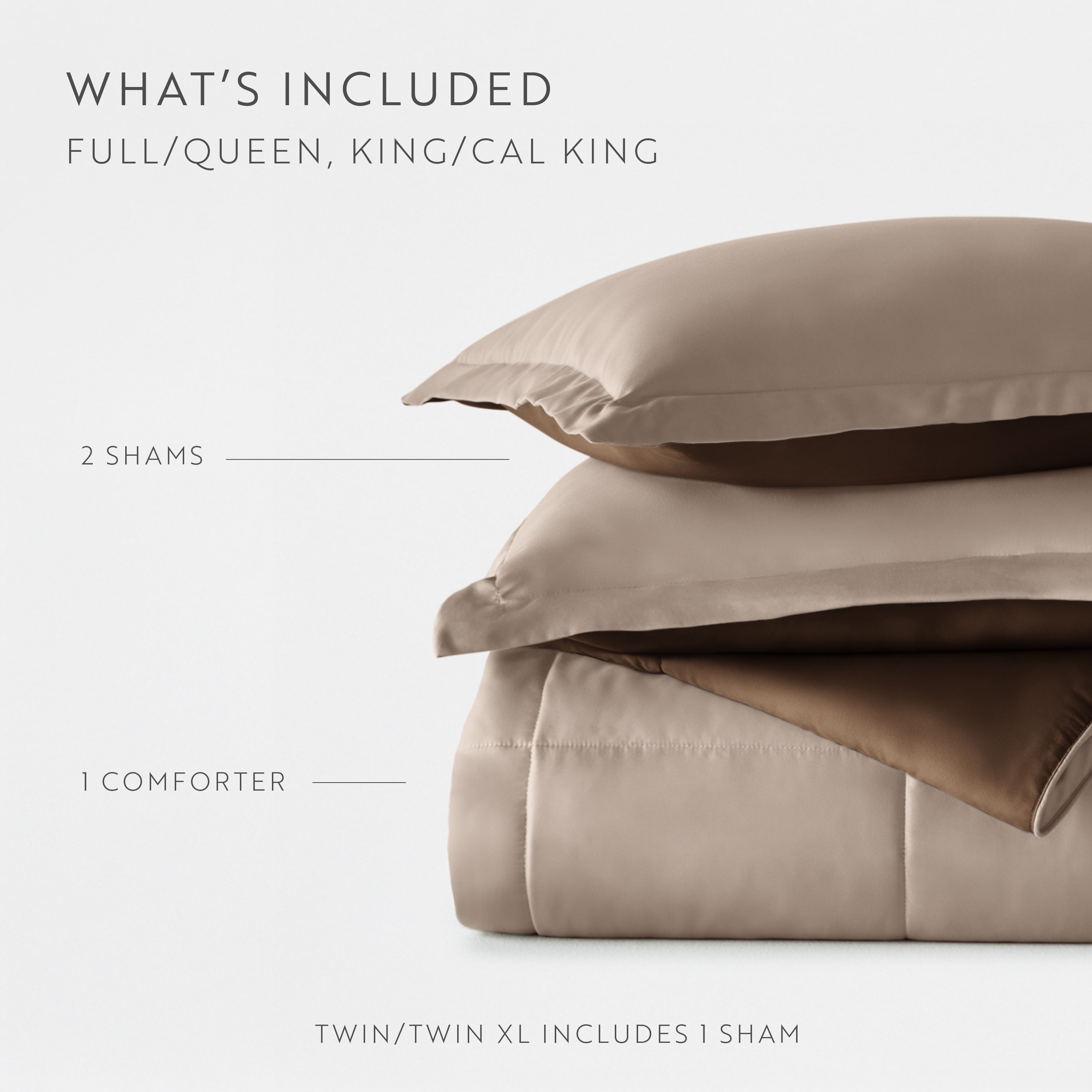 Lightweight All Season Reversible Down-Alternative Comforter Set