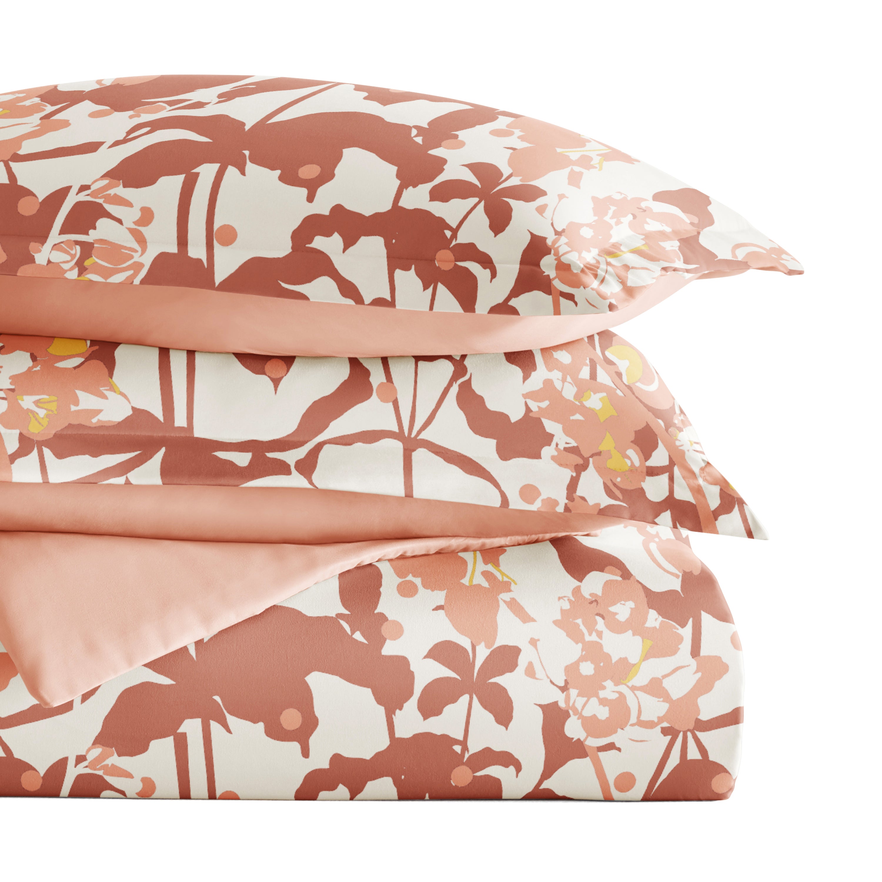Boho Flower Patterned Reversible Duvet Cover Set