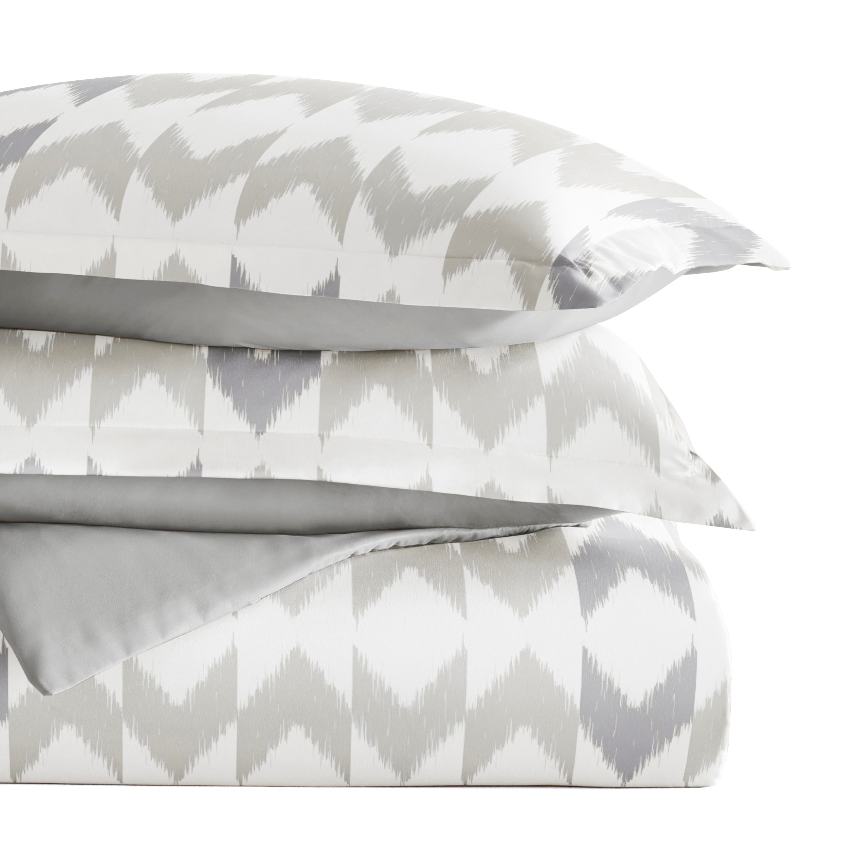 Chevron Sleep Patterned Reversible Duvet Cover Set