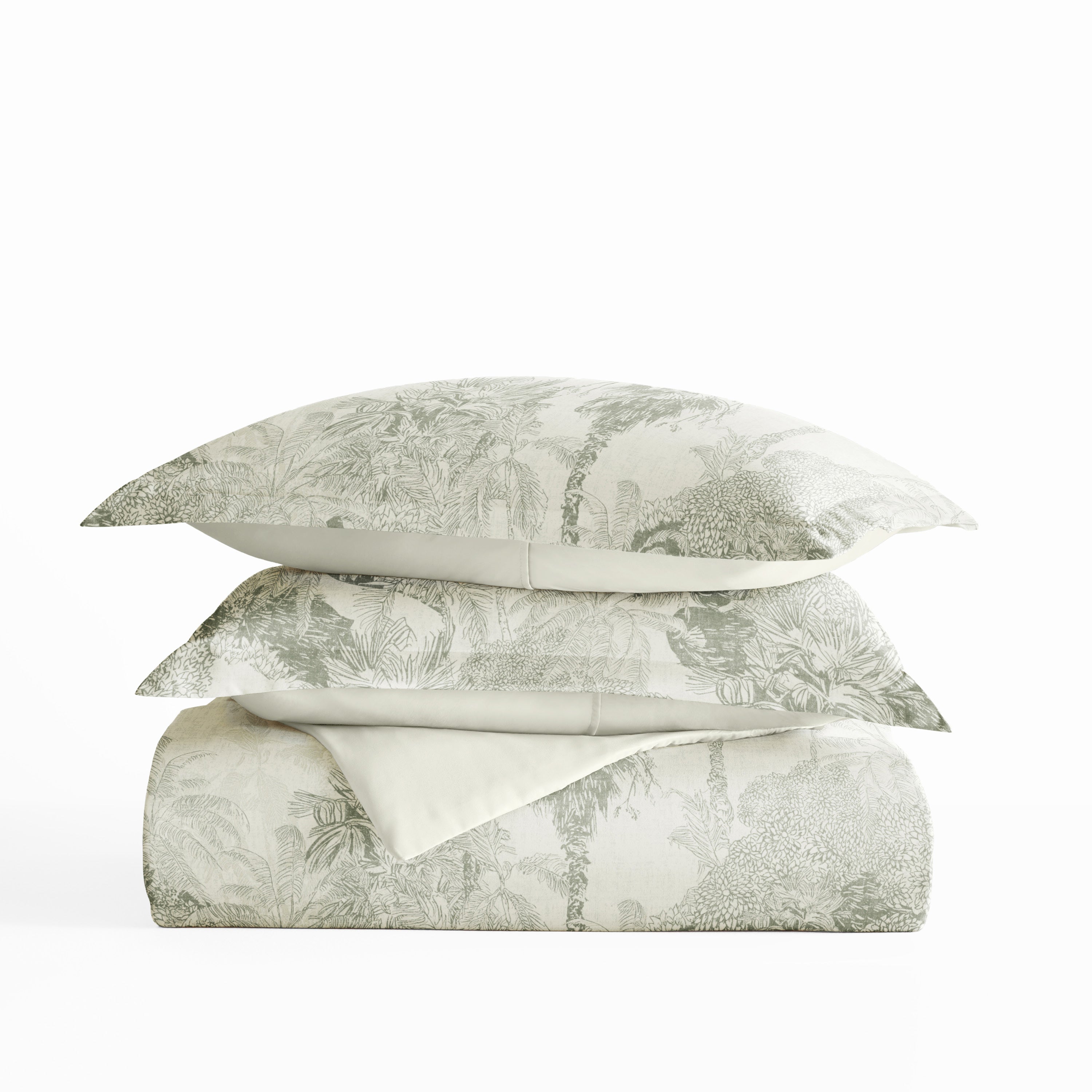 Paradise Toile Patterned Reversible Duvet Cover Set
