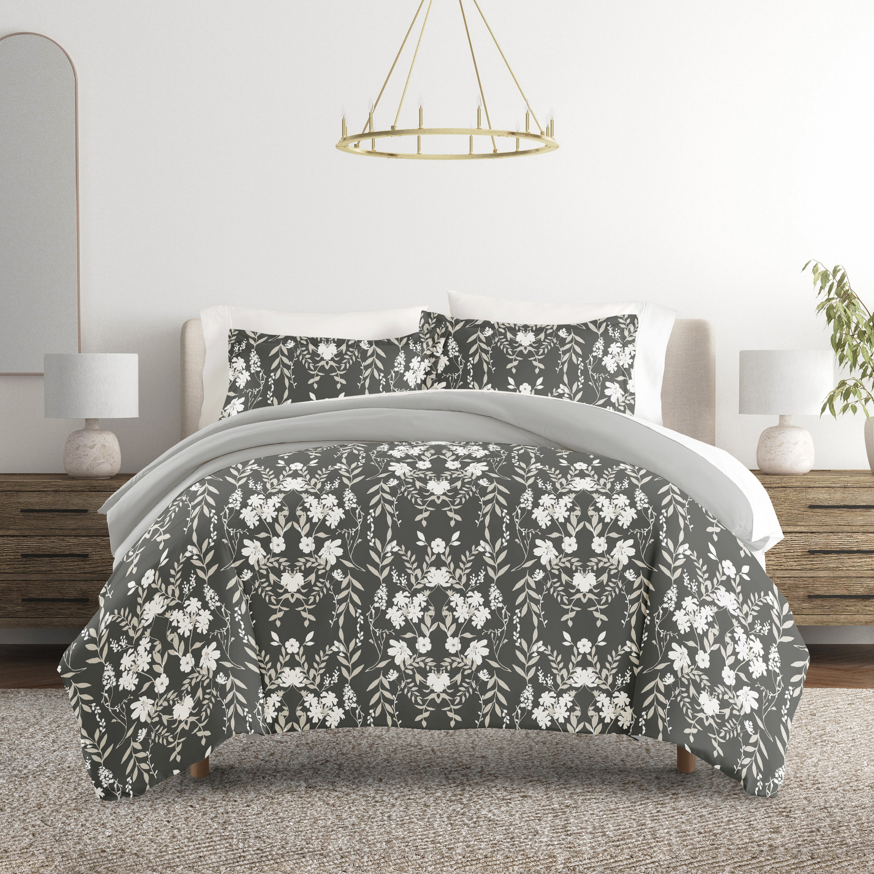 Secret Garden Patterned Reversible Duvet Cover Set