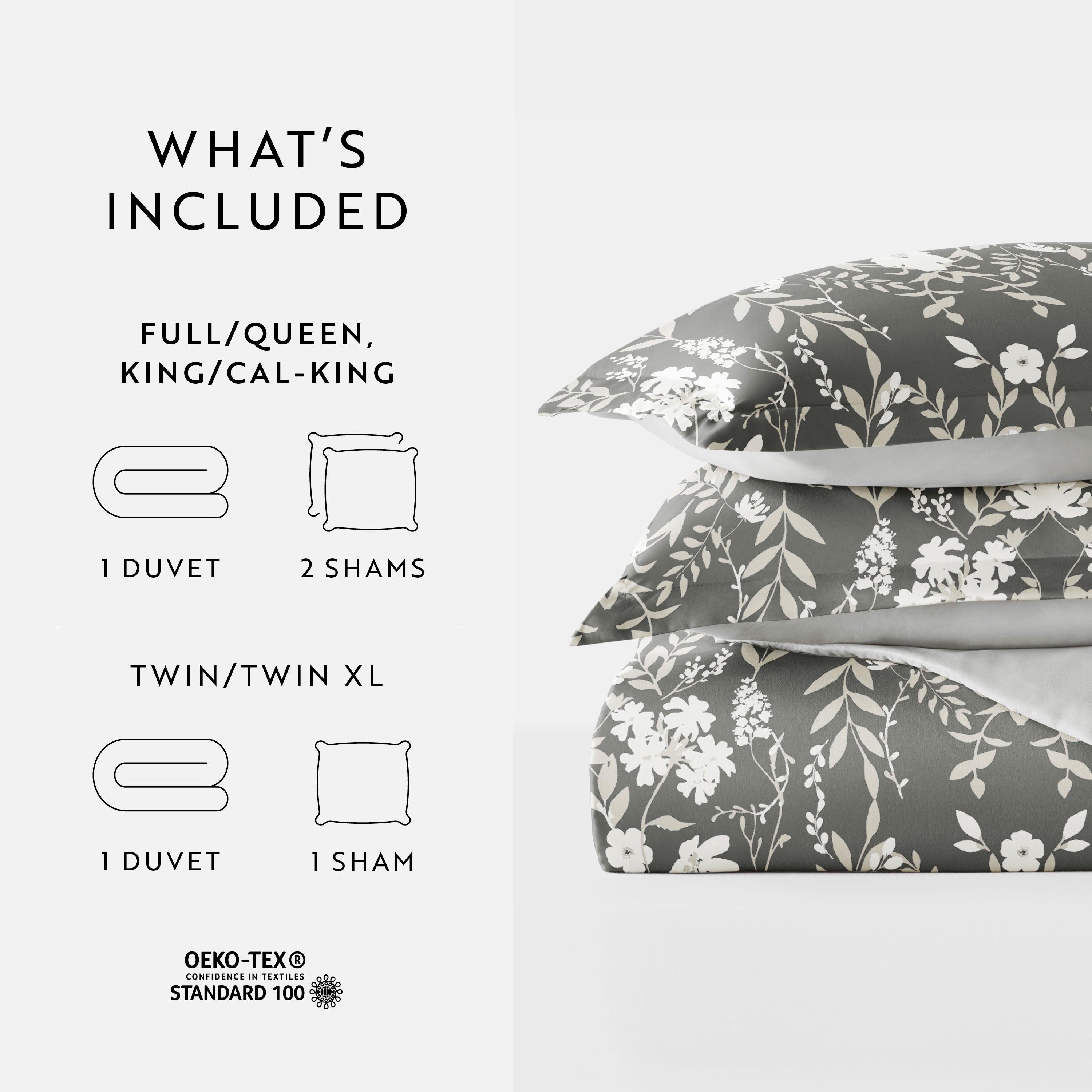 Secret Garden Patterned Reversible Duvet Cover Set