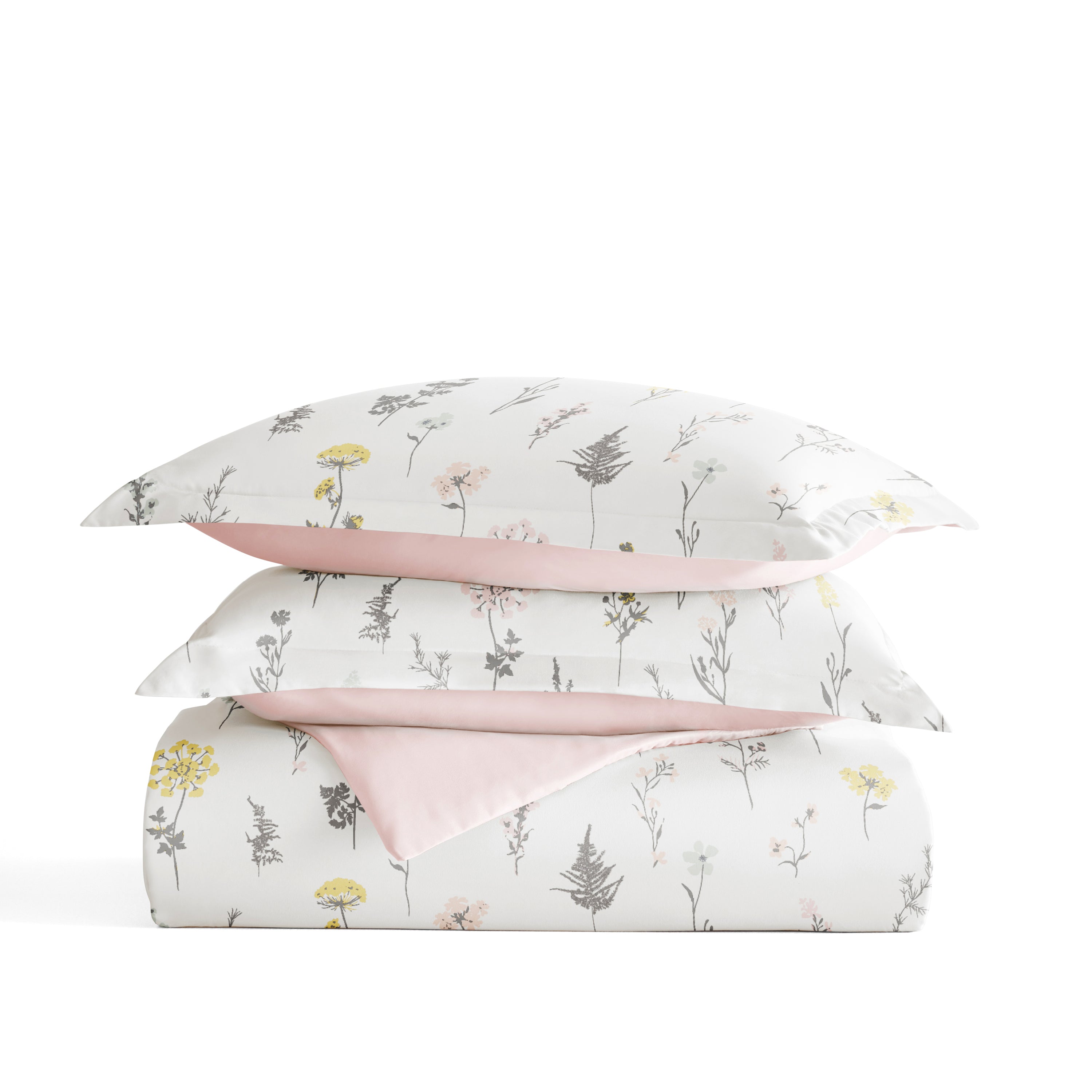 Wildflower Patterned Reversible Duvet Cover Set