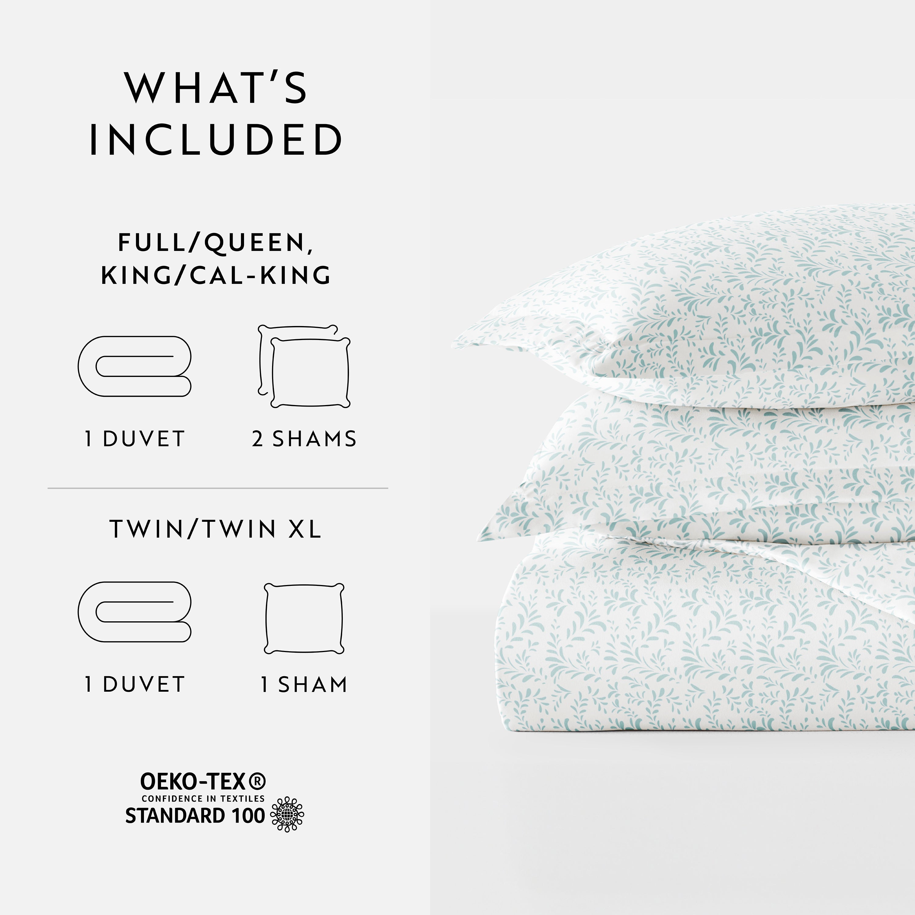 Burst of Vines Patterned Duvet Cover Set
