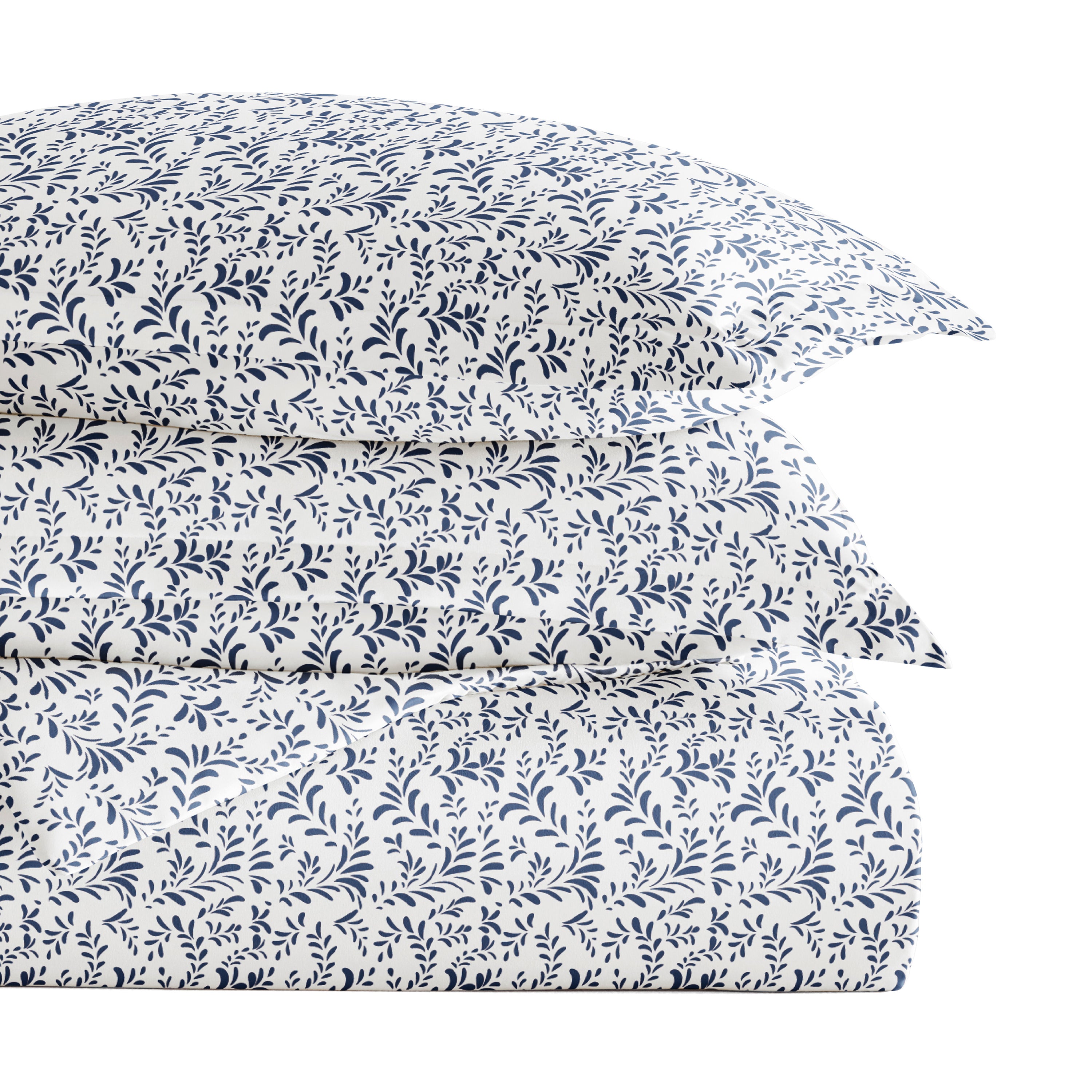 Burst of Vines Patterned Duvet Cover Set