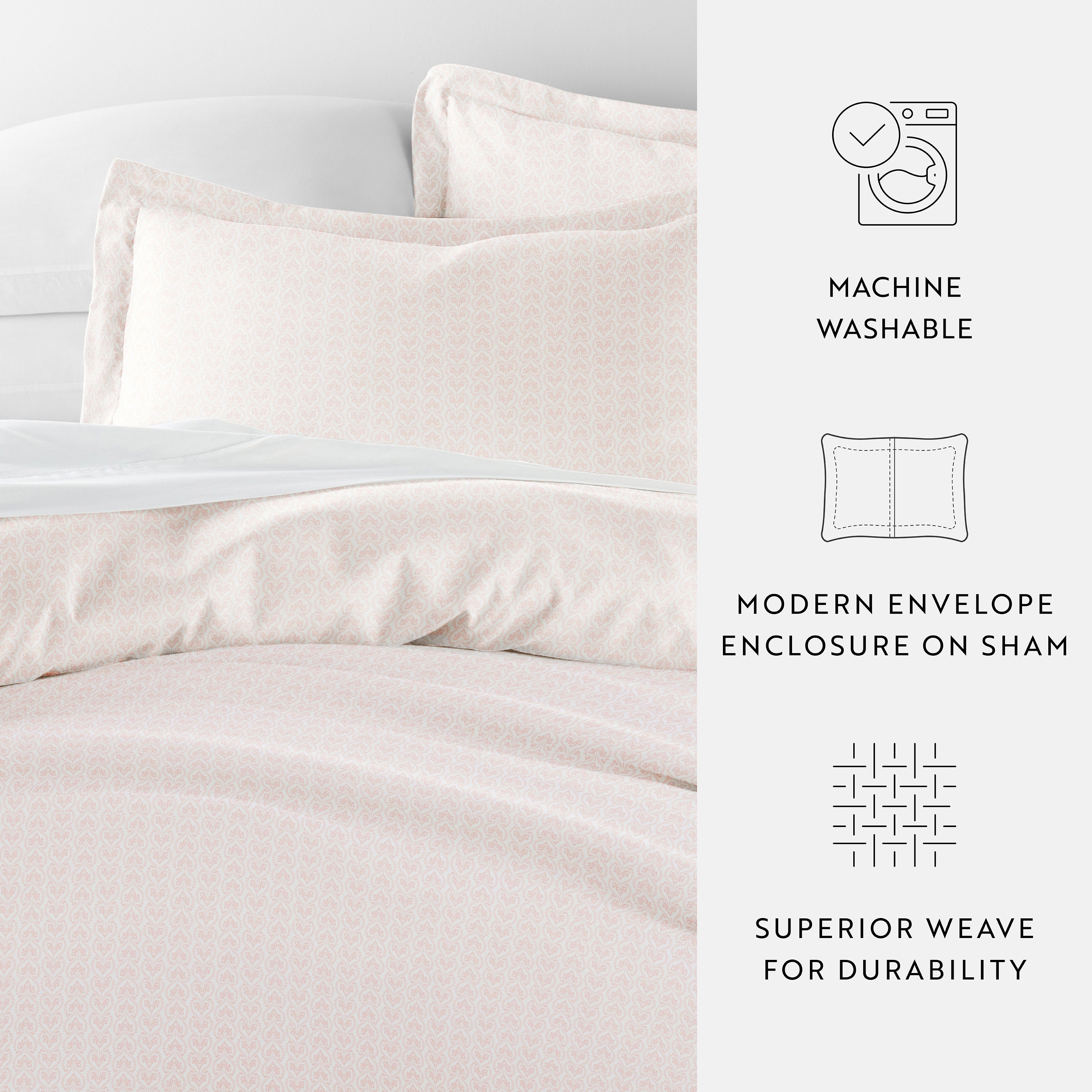 Classic in Pink Patterned Duvet Cover Set