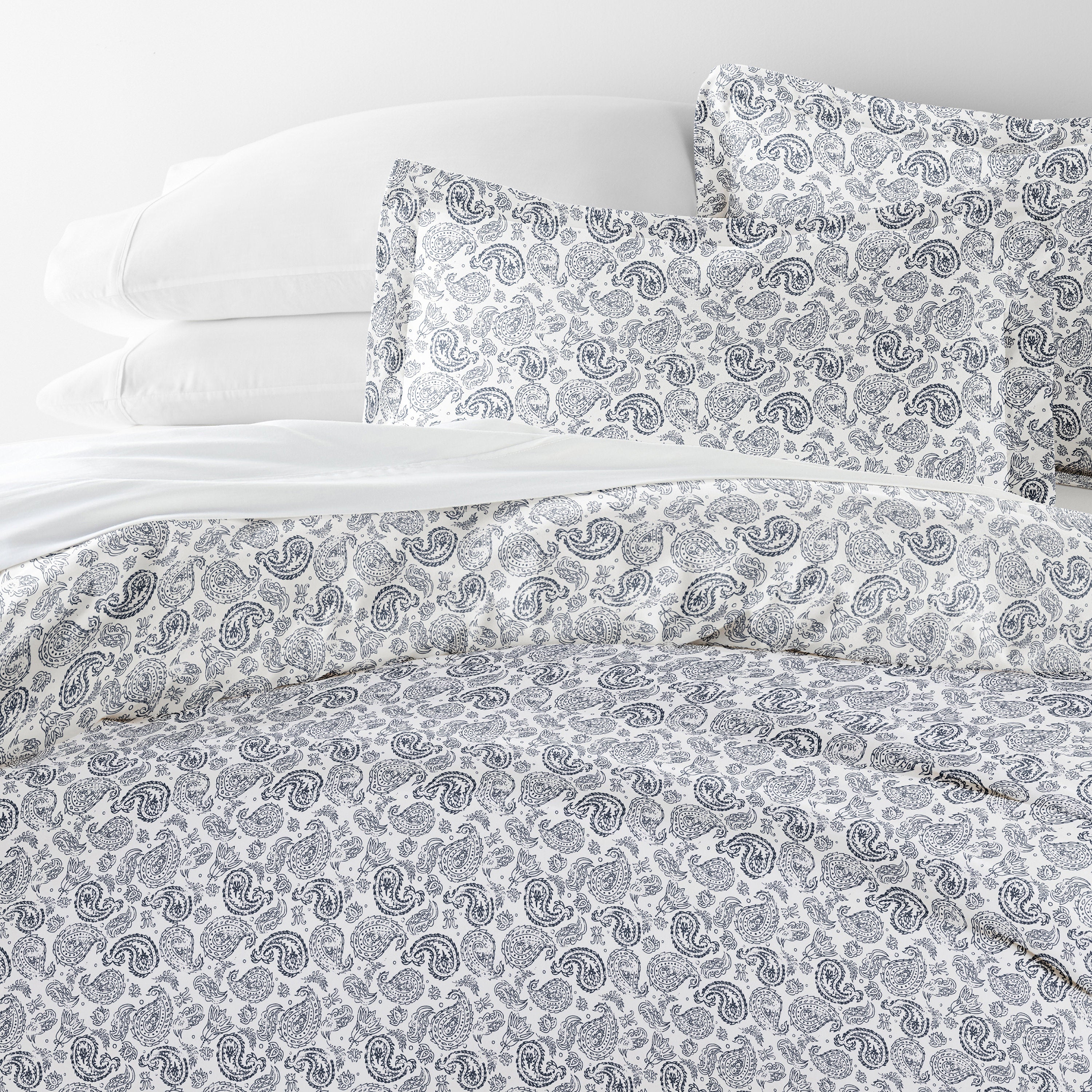 Coarse Paisley Patterned Duvet Cover Set