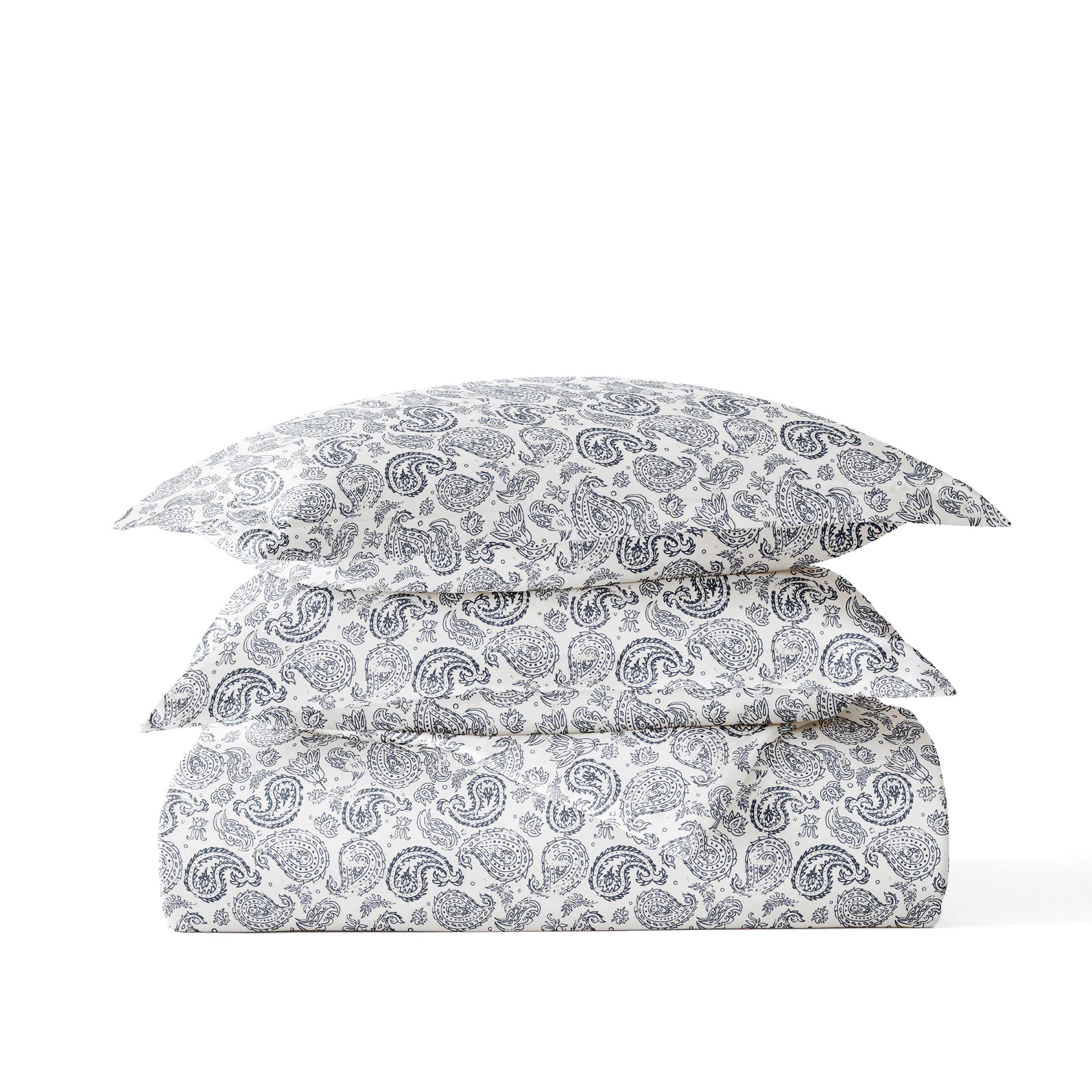 Coarse Paisley Patterned Duvet Cover Set