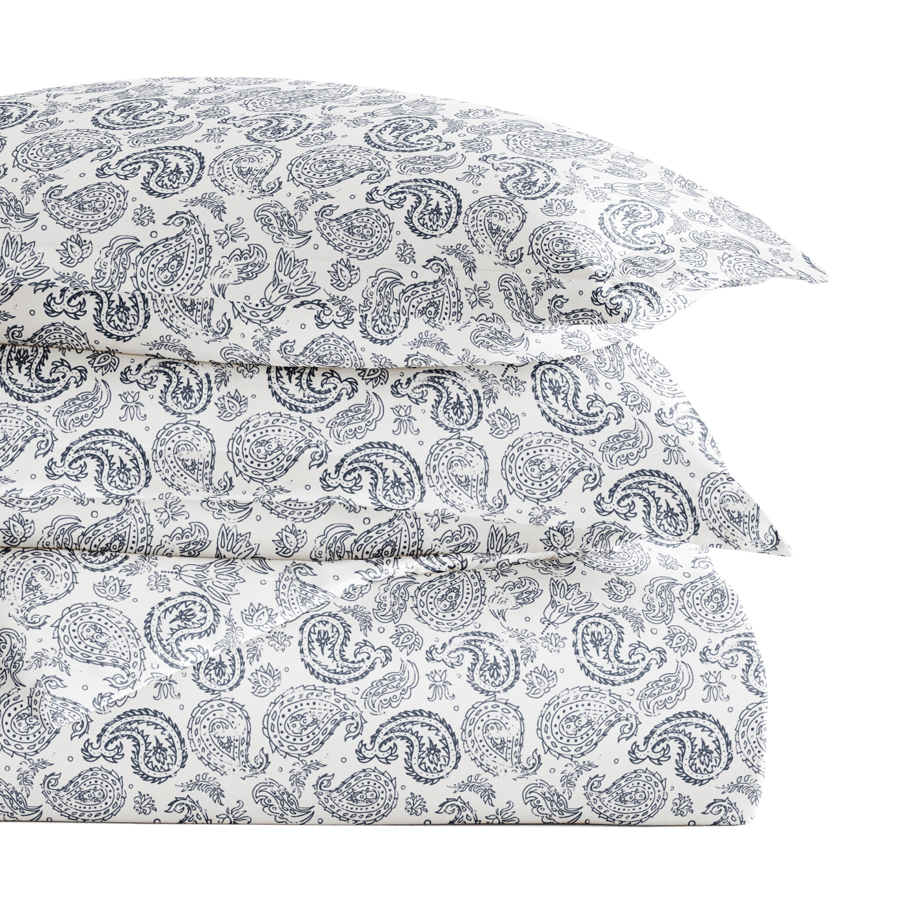 Coarse Paisley Patterned Duvet Cover Set