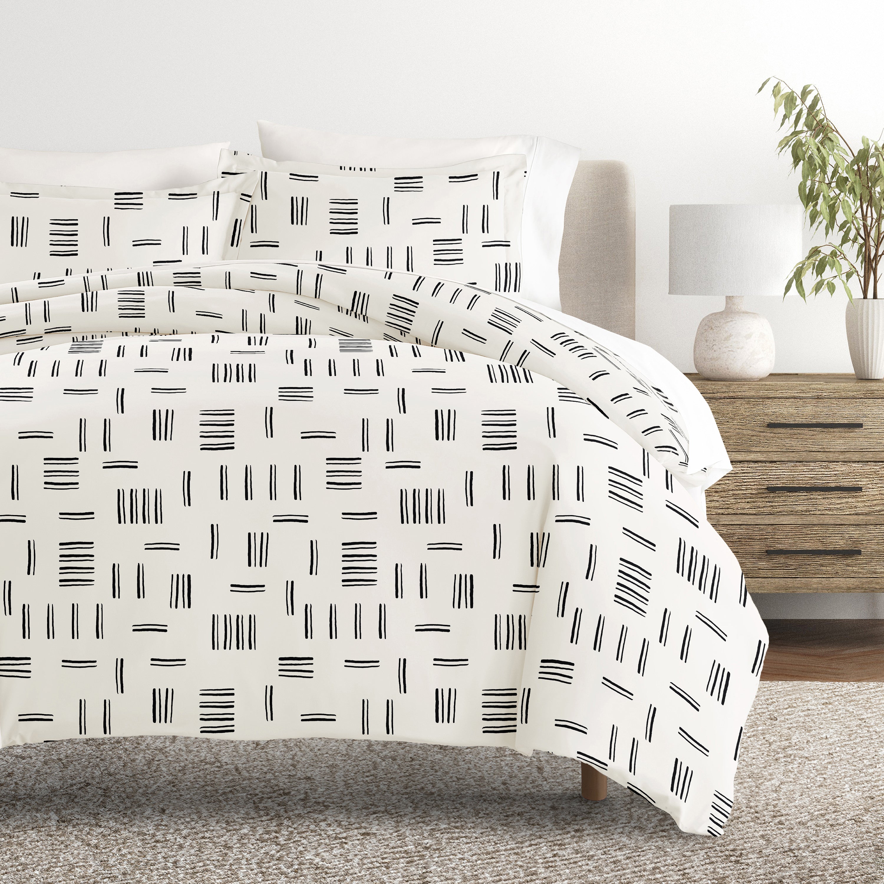 Geo Dash Patterned Duvet Cover Set