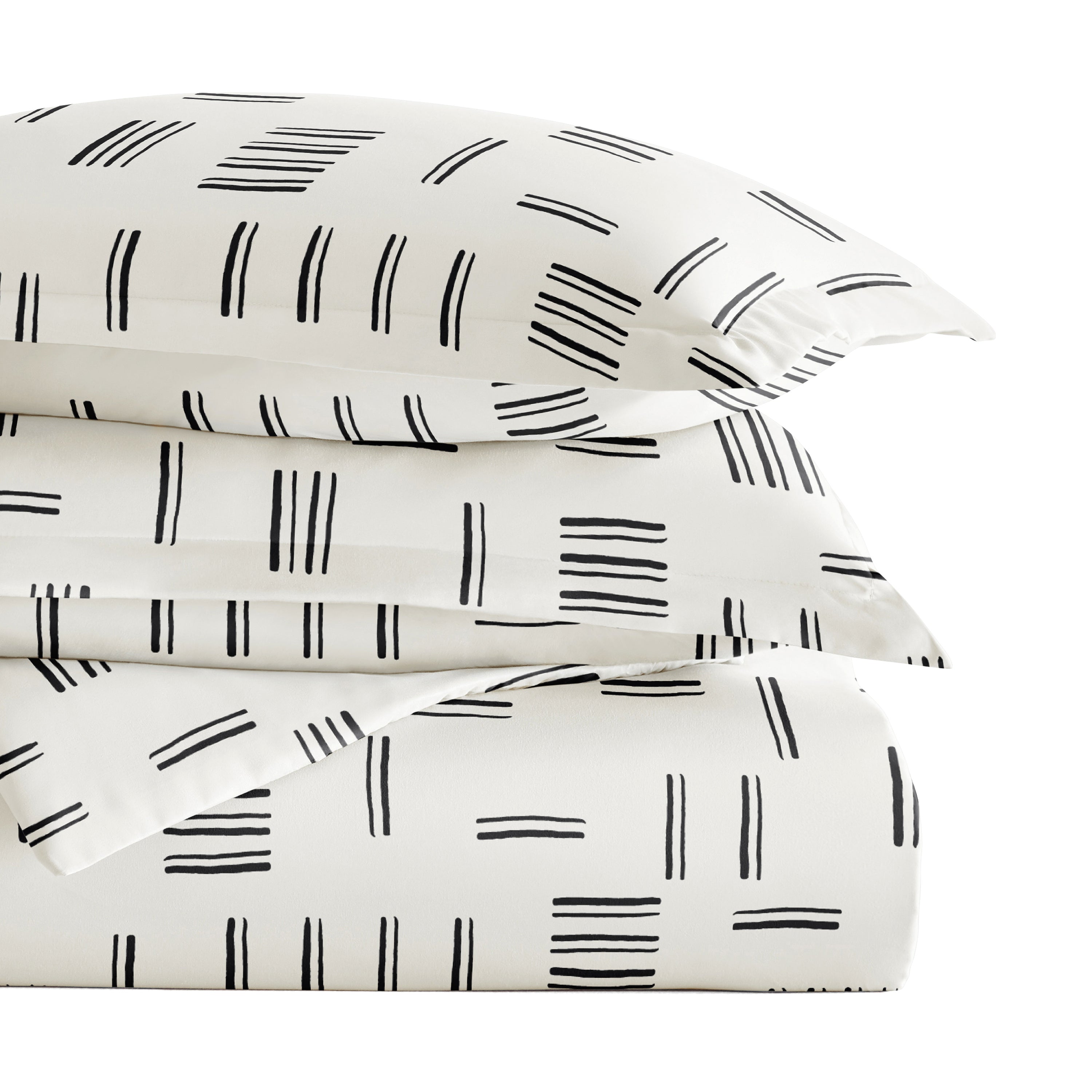 Geo Dash Patterned Duvet Cover Set