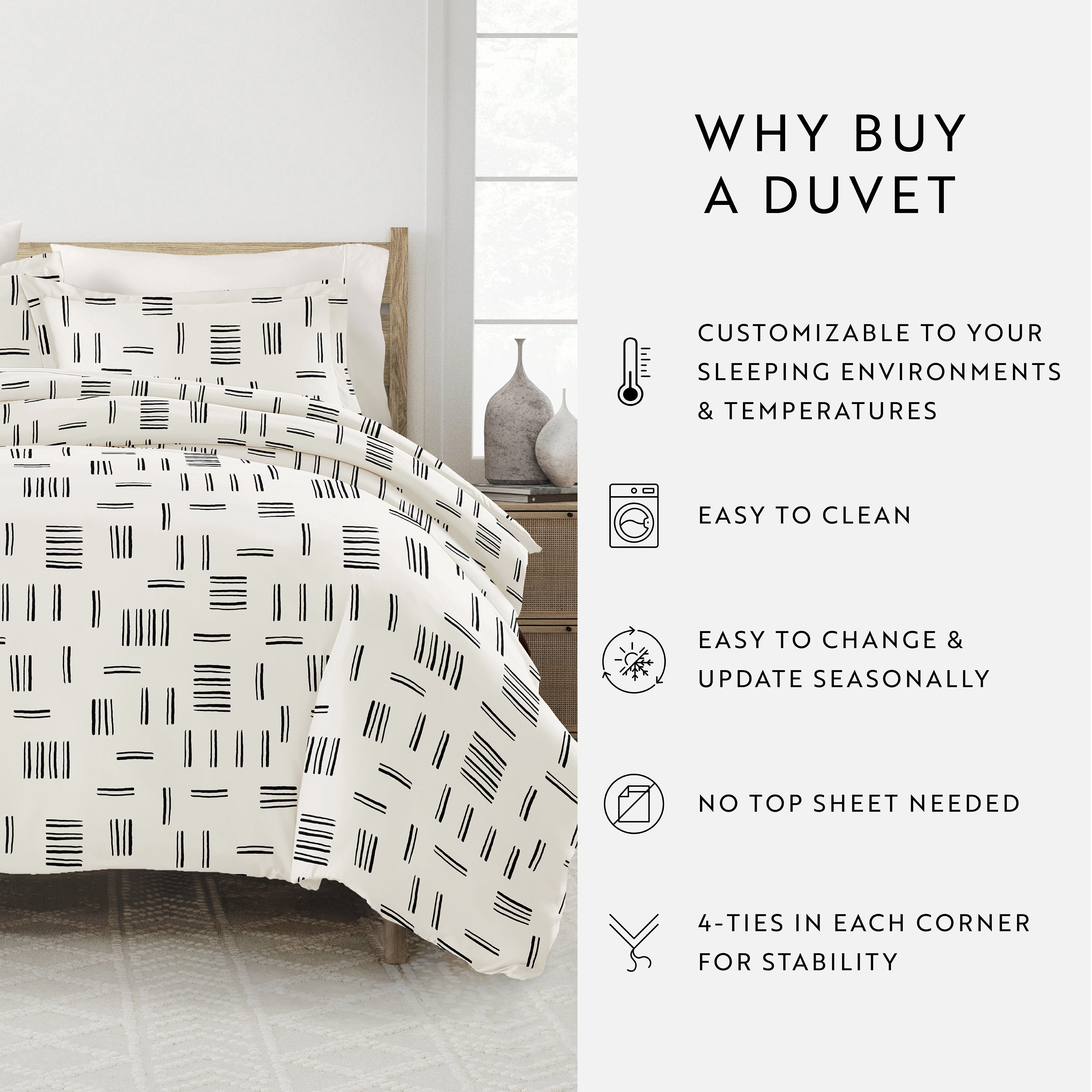 Geo Dash Patterned Duvet Cover Set