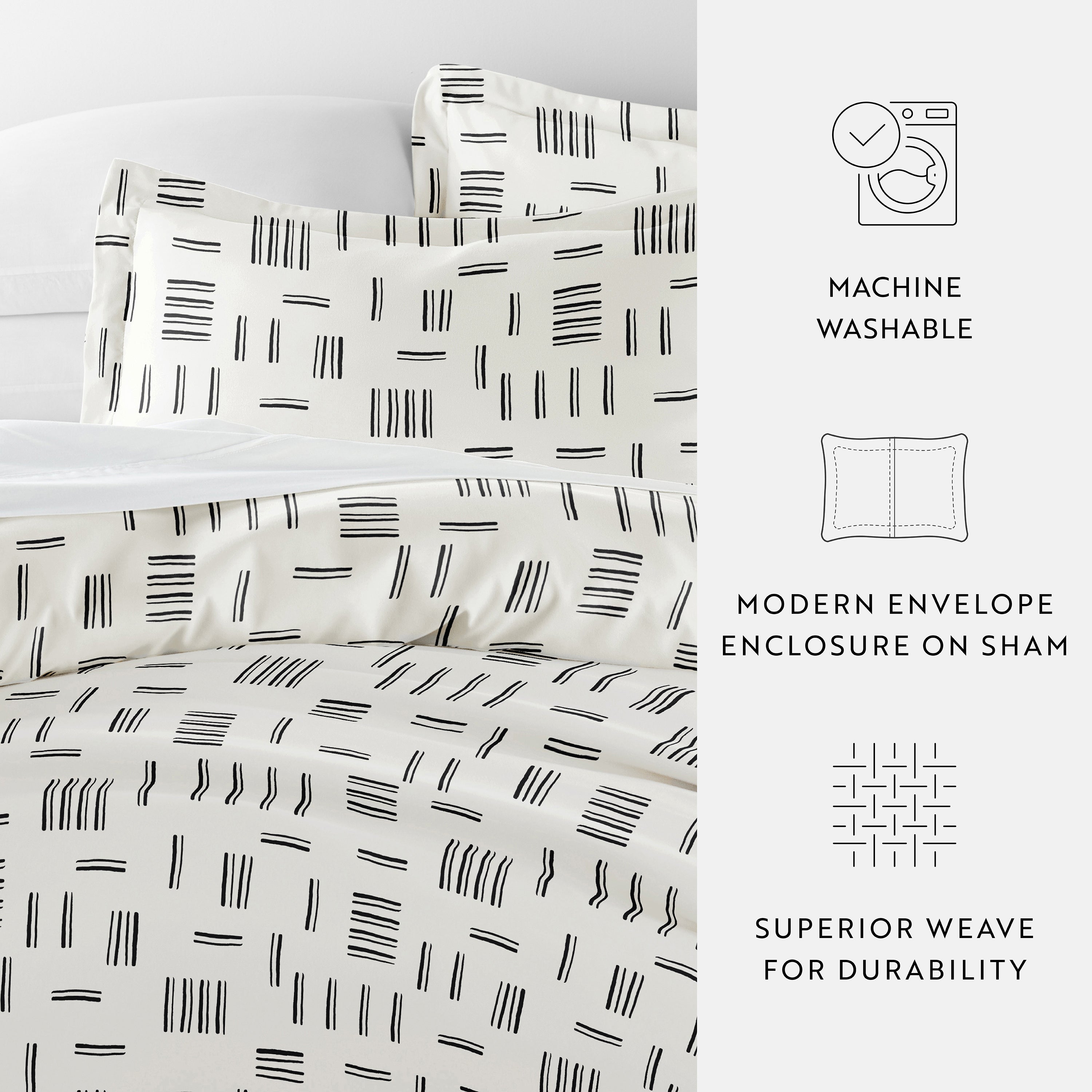 Geo Dash Patterned Duvet Cover Set