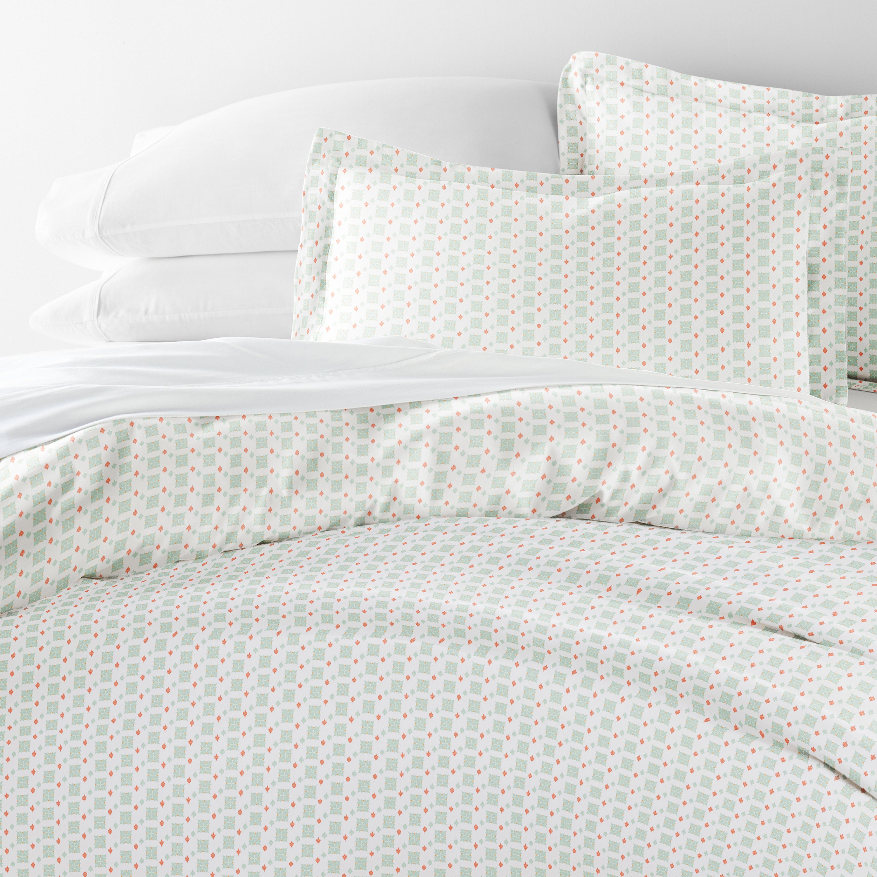 Lights in Blue Patterned Duvet Cover Set