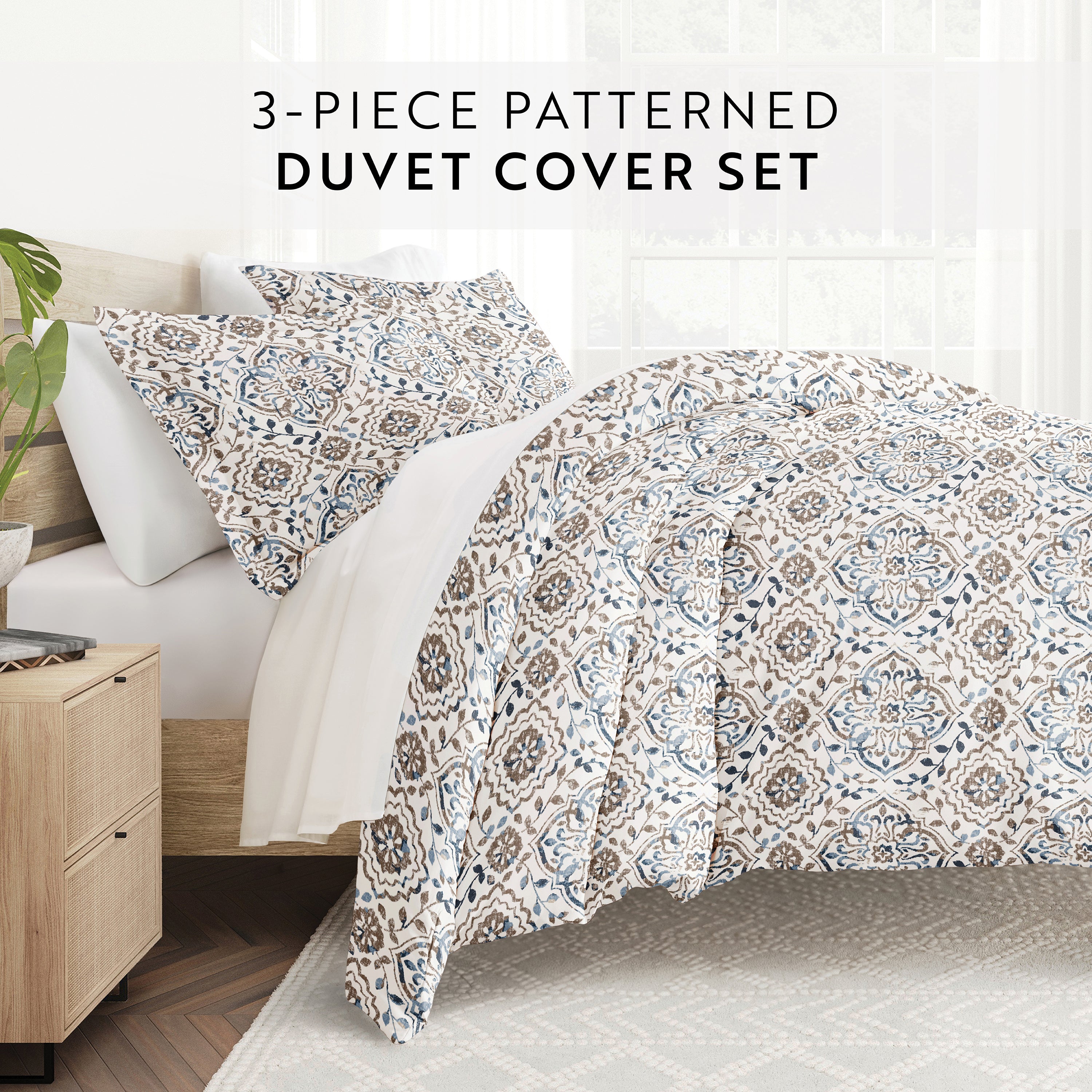 Oasis Patterned Duvet Cover Set