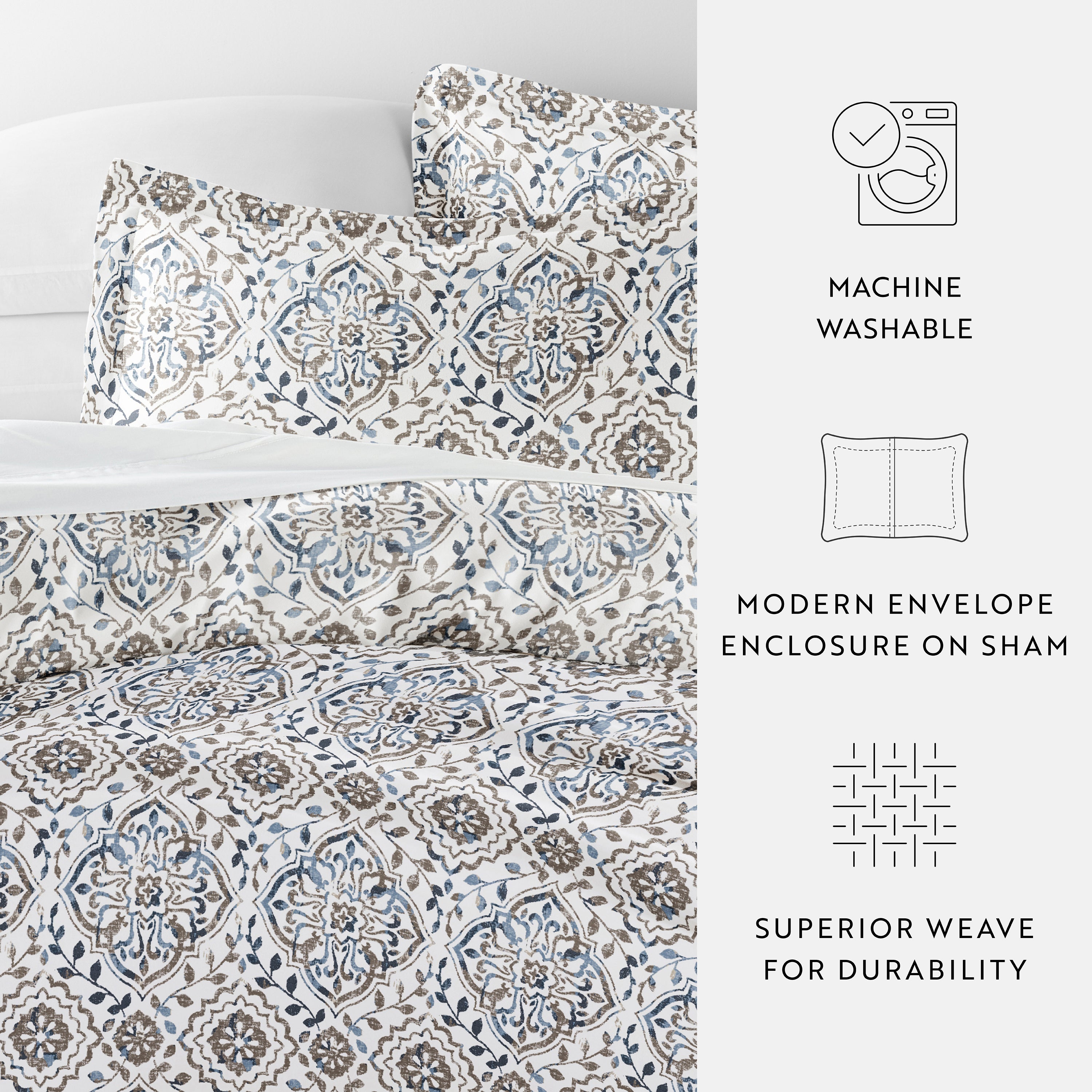 Oasis Patterned Duvet Cover Set