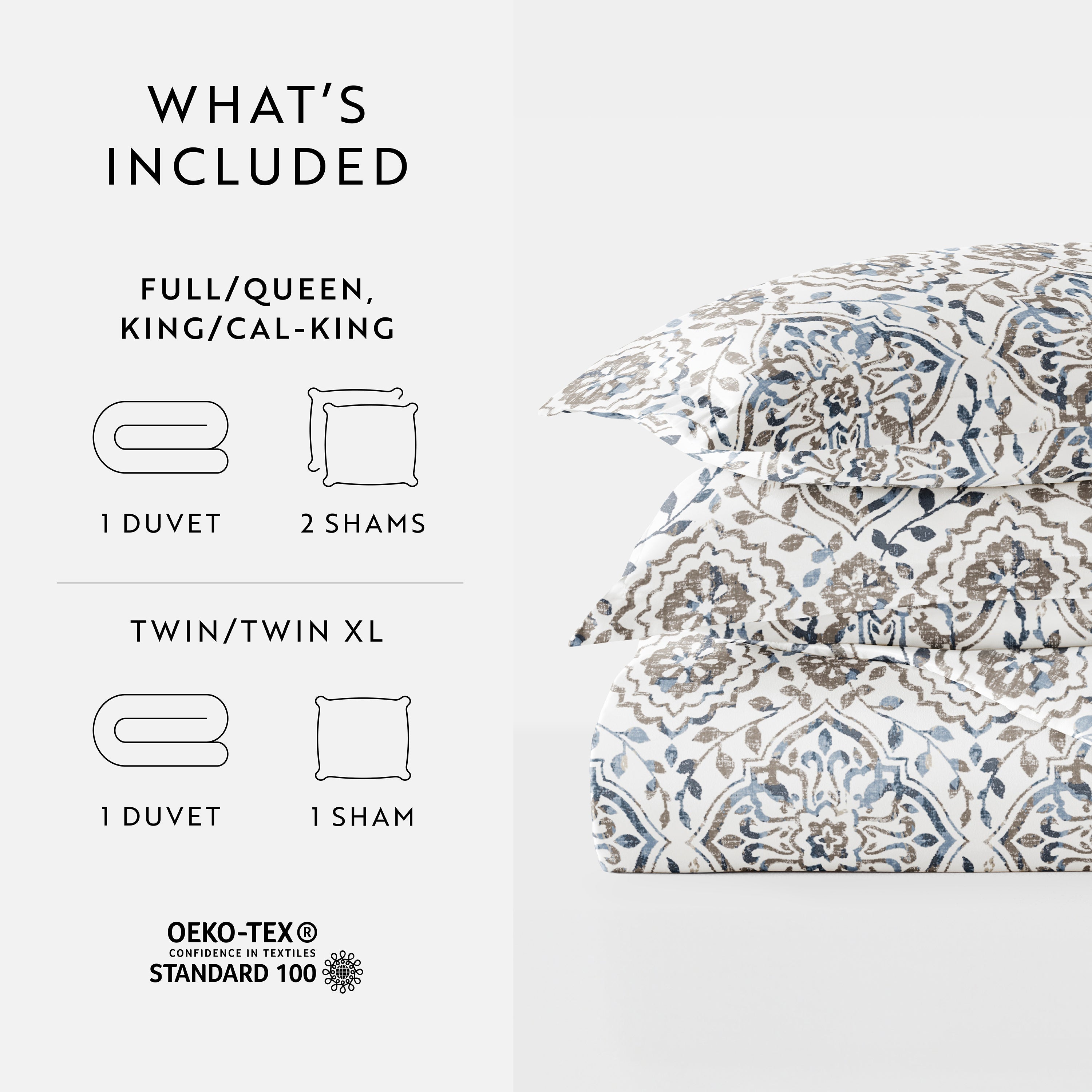 Oasis Patterned Duvet Cover Set