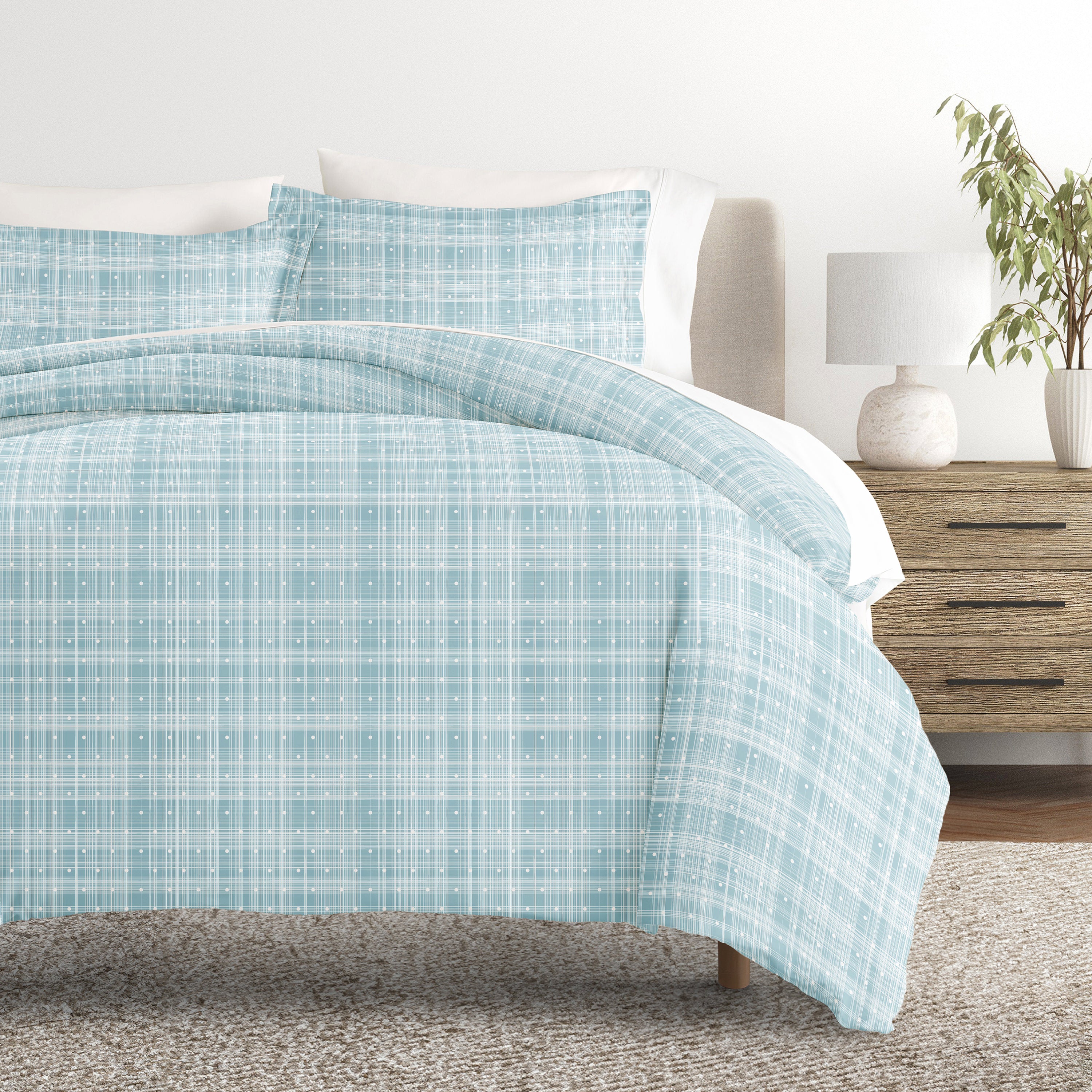 Polka Dot Patterned Duvet Cover Set