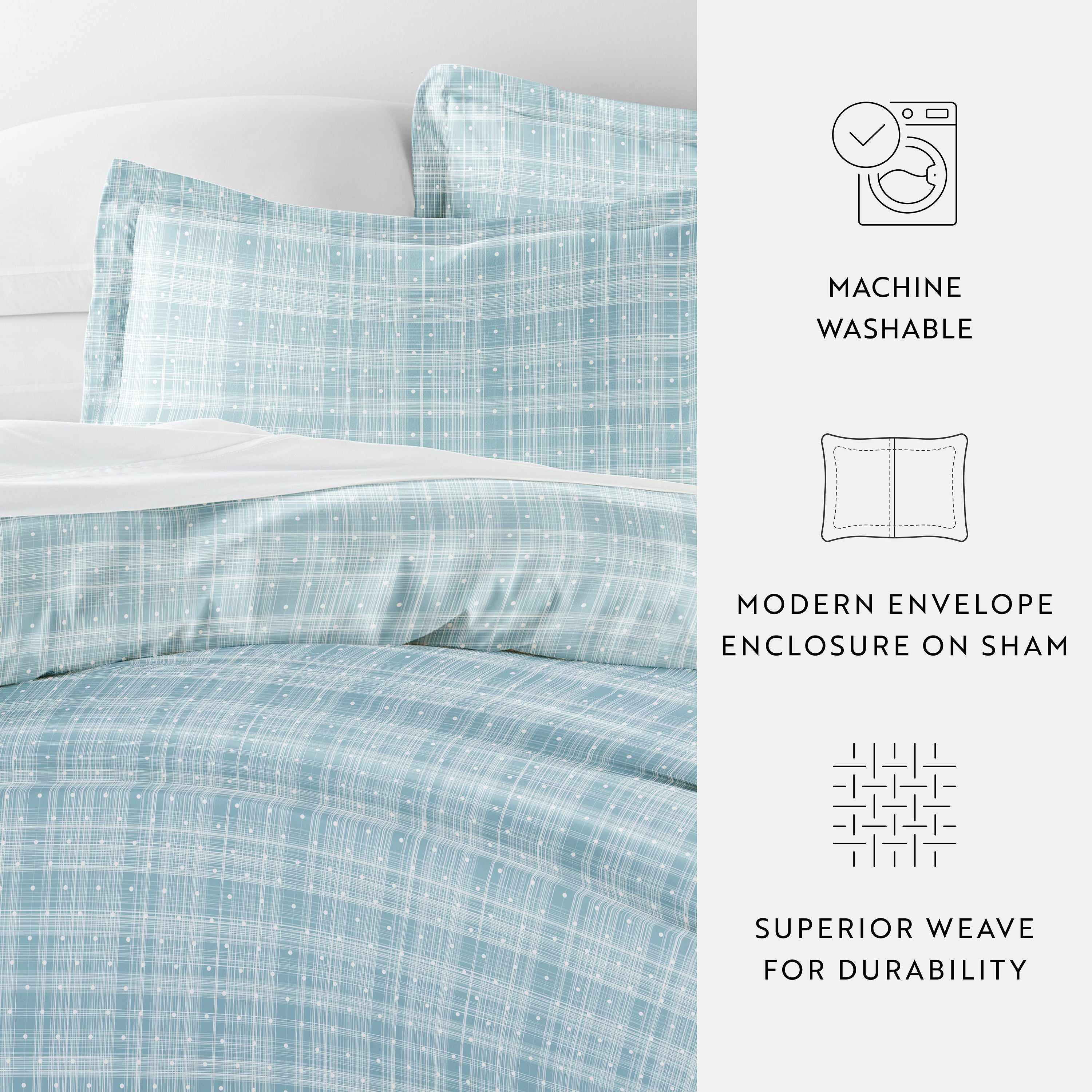 Polka Dot Patterned Duvet Cover Set