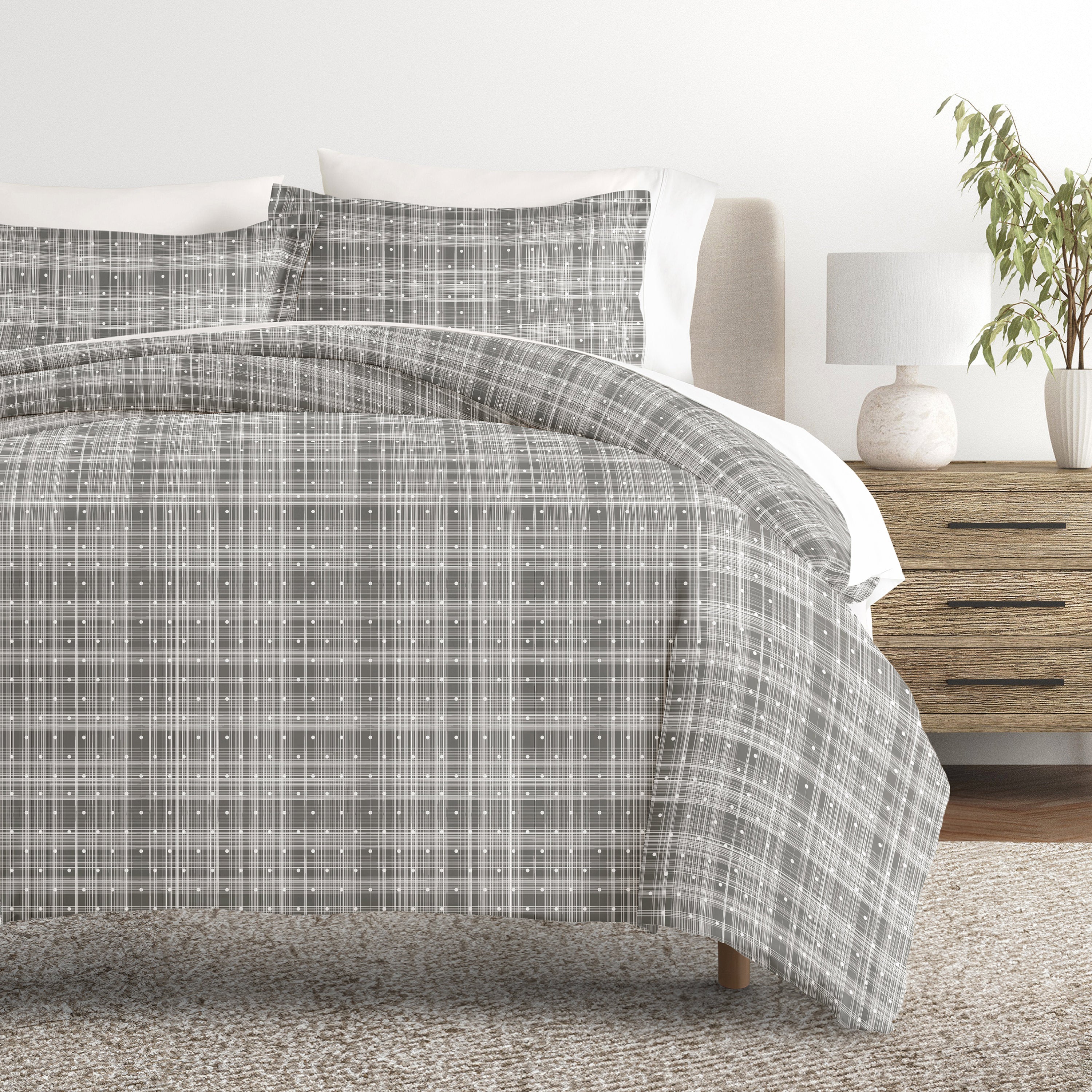 Polka Dot Patterned Duvet Cover Set