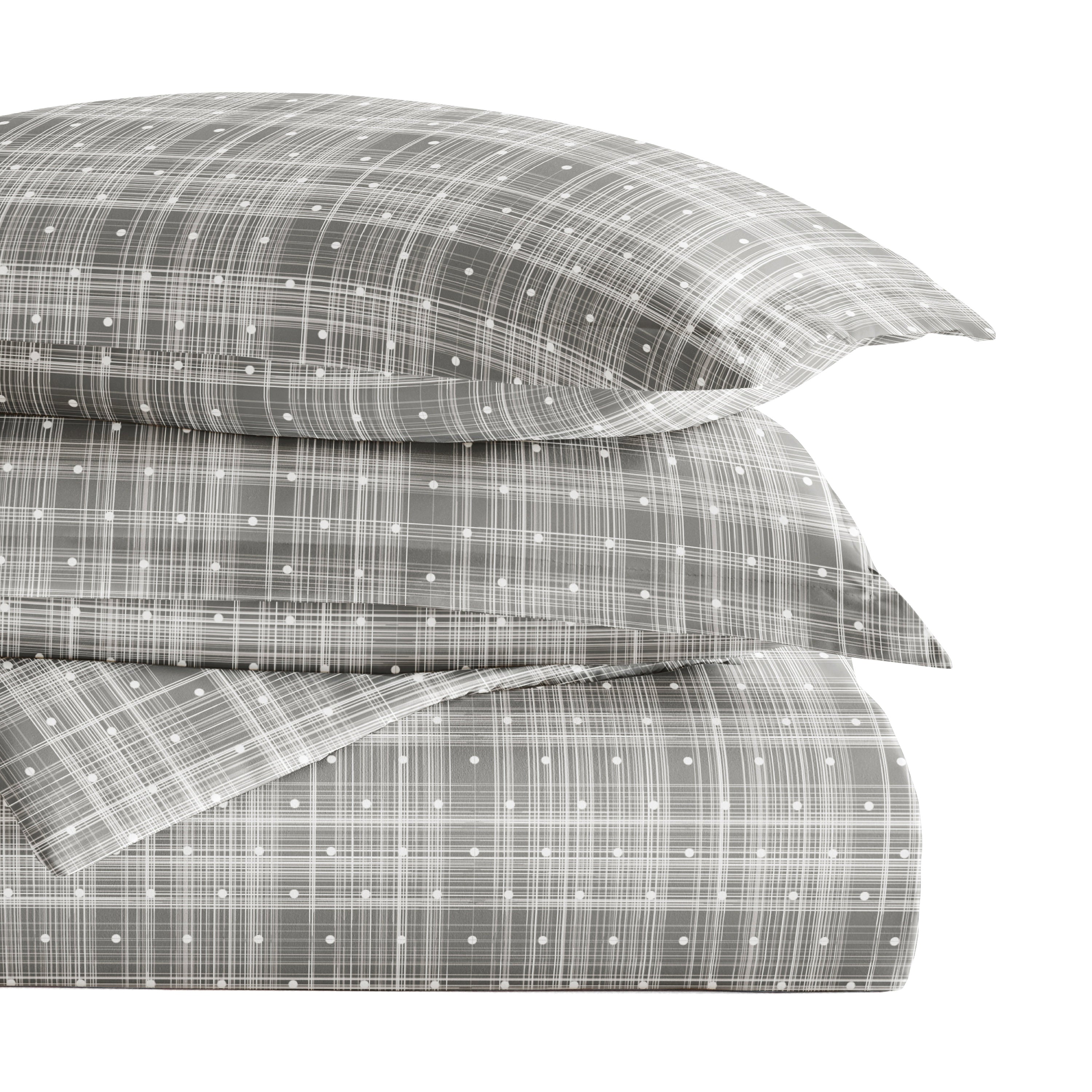 Polka Dot Patterned Duvet Cover Set