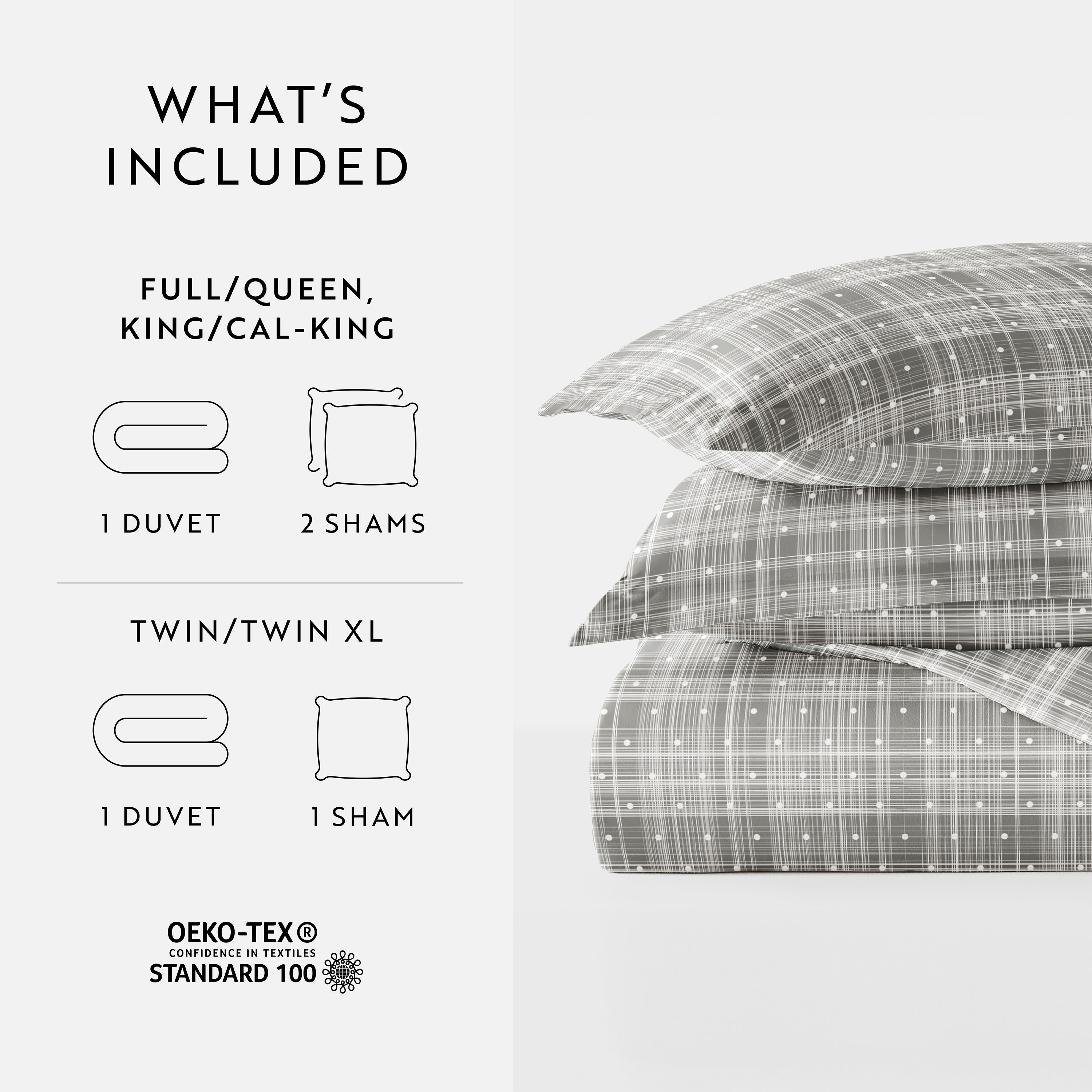 Polka Dot Patterned Duvet Cover Set