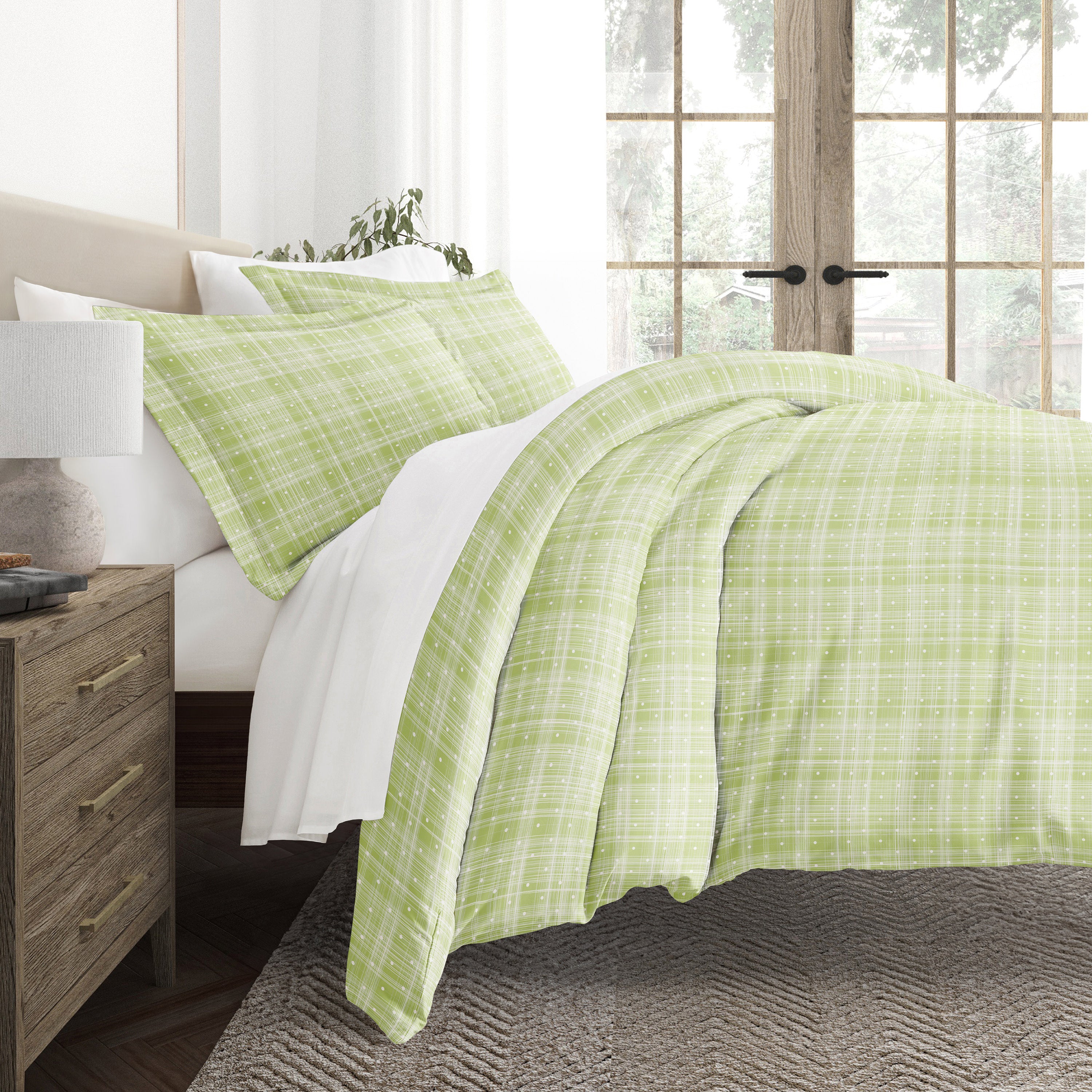 Polka Dot Patterned Duvet Cover Set