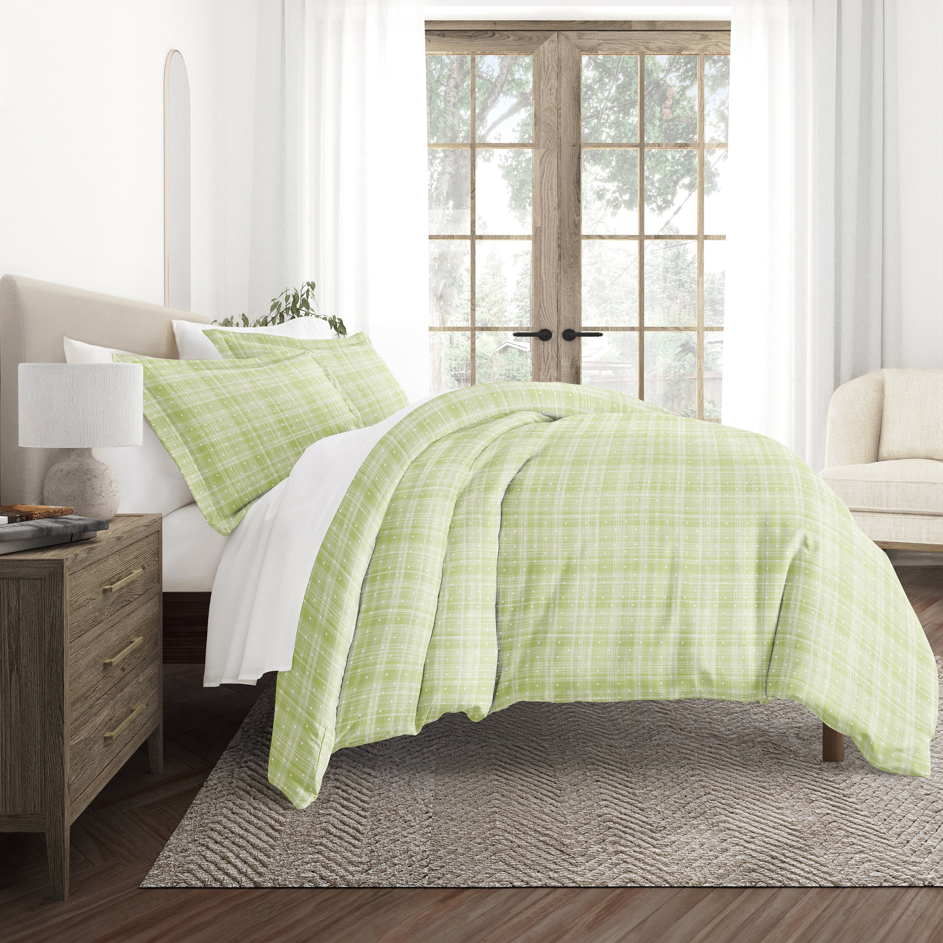 Polka Dot Patterned Duvet Cover Set