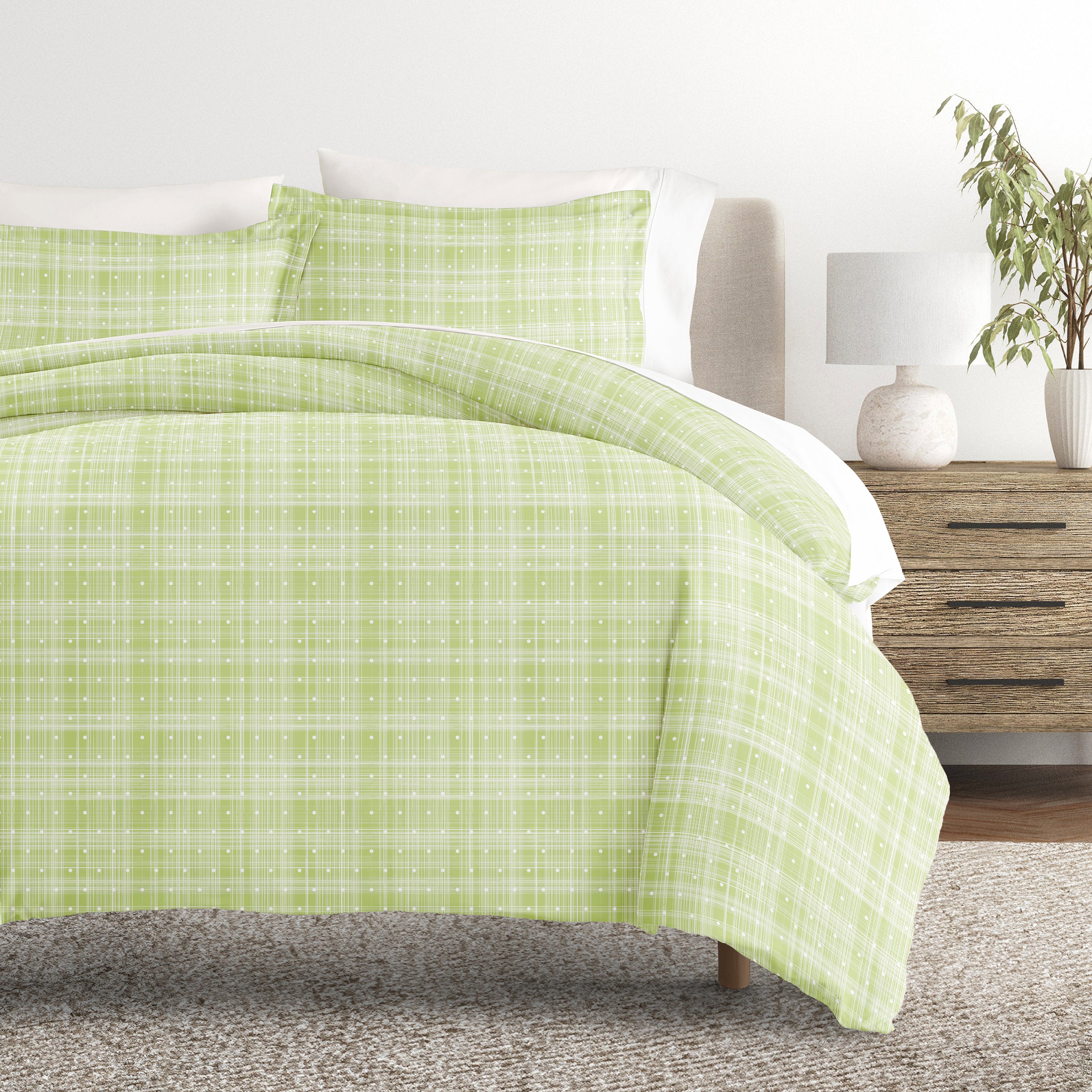 Polka Dot Patterned Duvet Cover Set