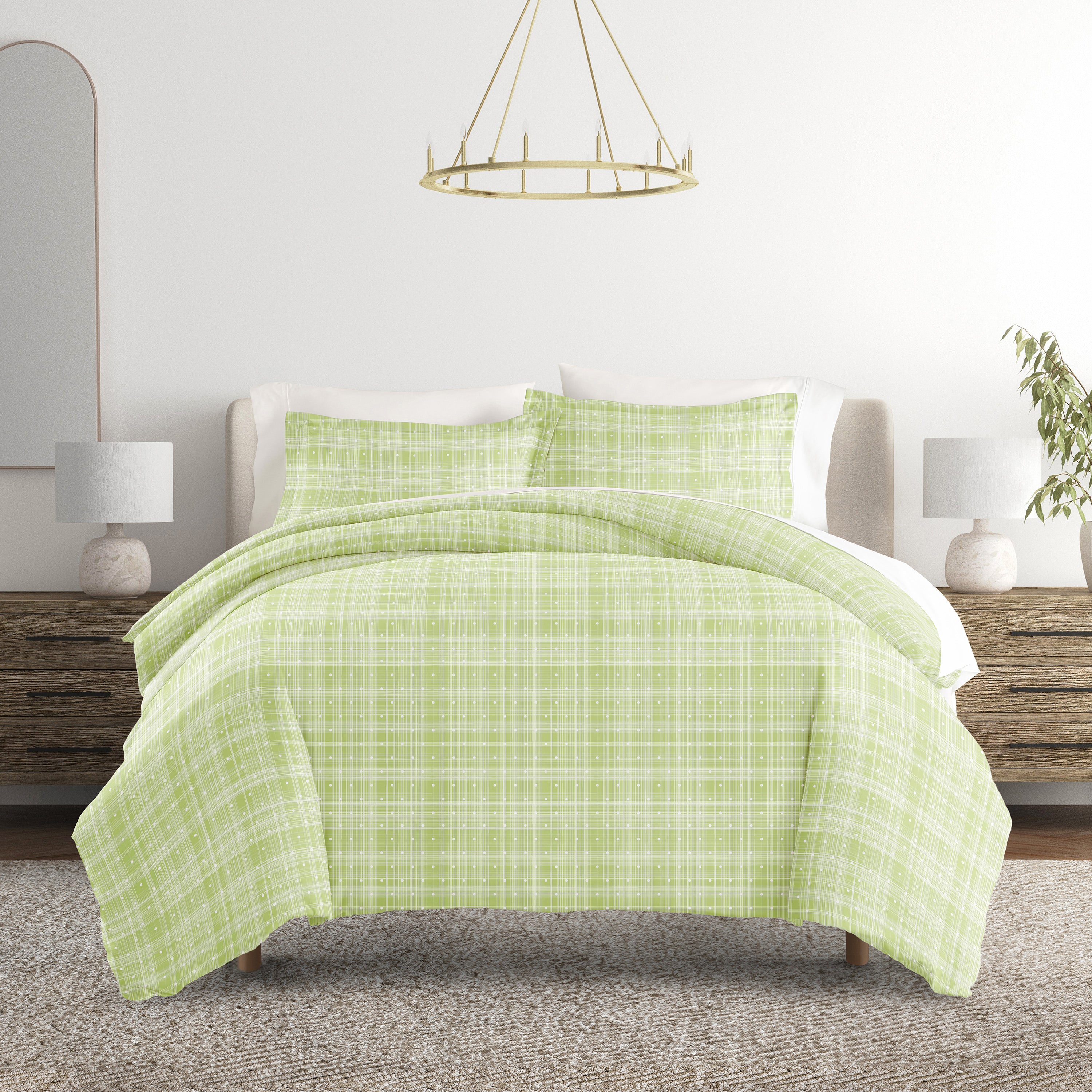 Polka Dot Patterned Duvet Cover Set