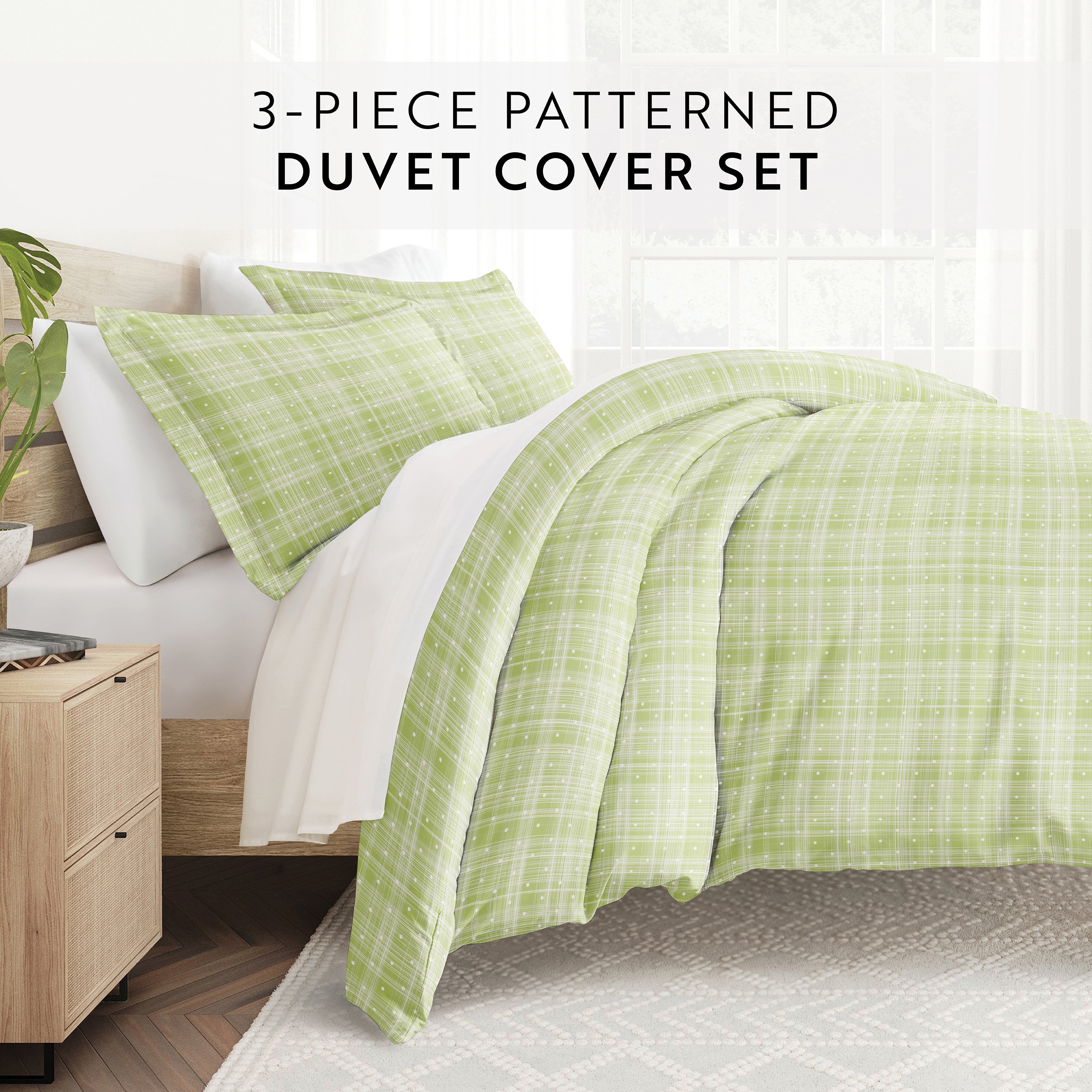 Polka Dot Patterned Duvet Cover Set