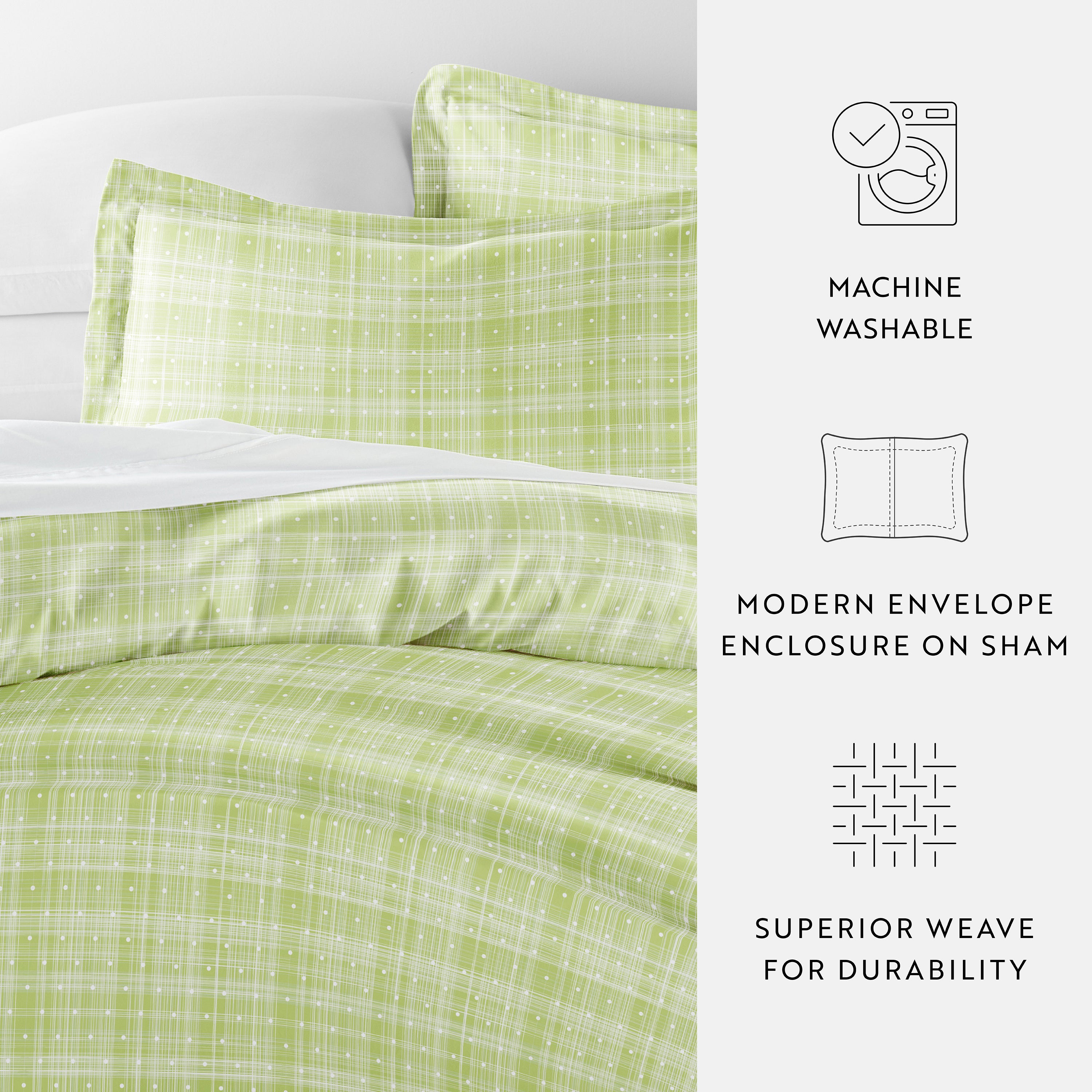 Polka Dot Patterned Duvet Cover Set