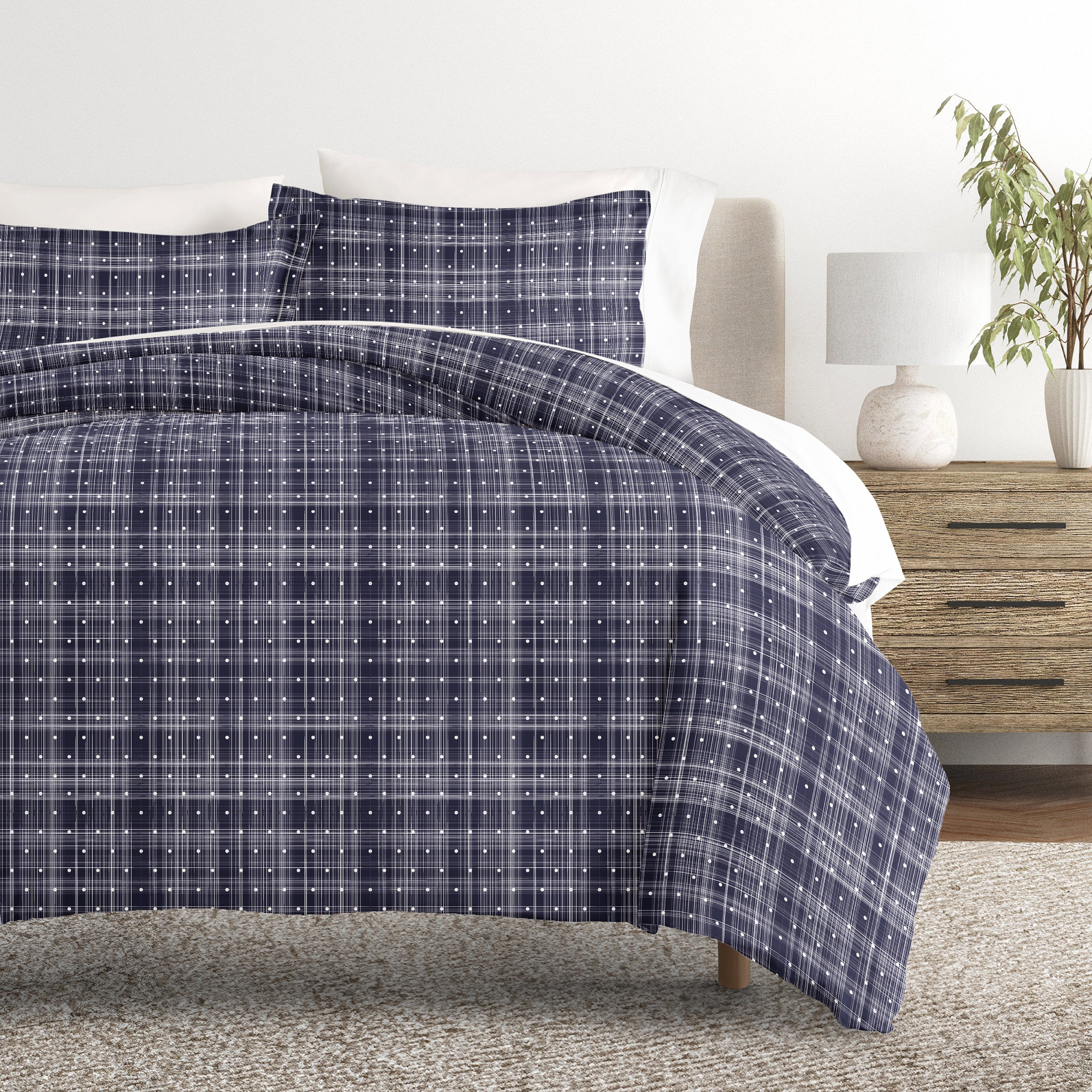 Polka Dot Patterned Duvet Cover Set
