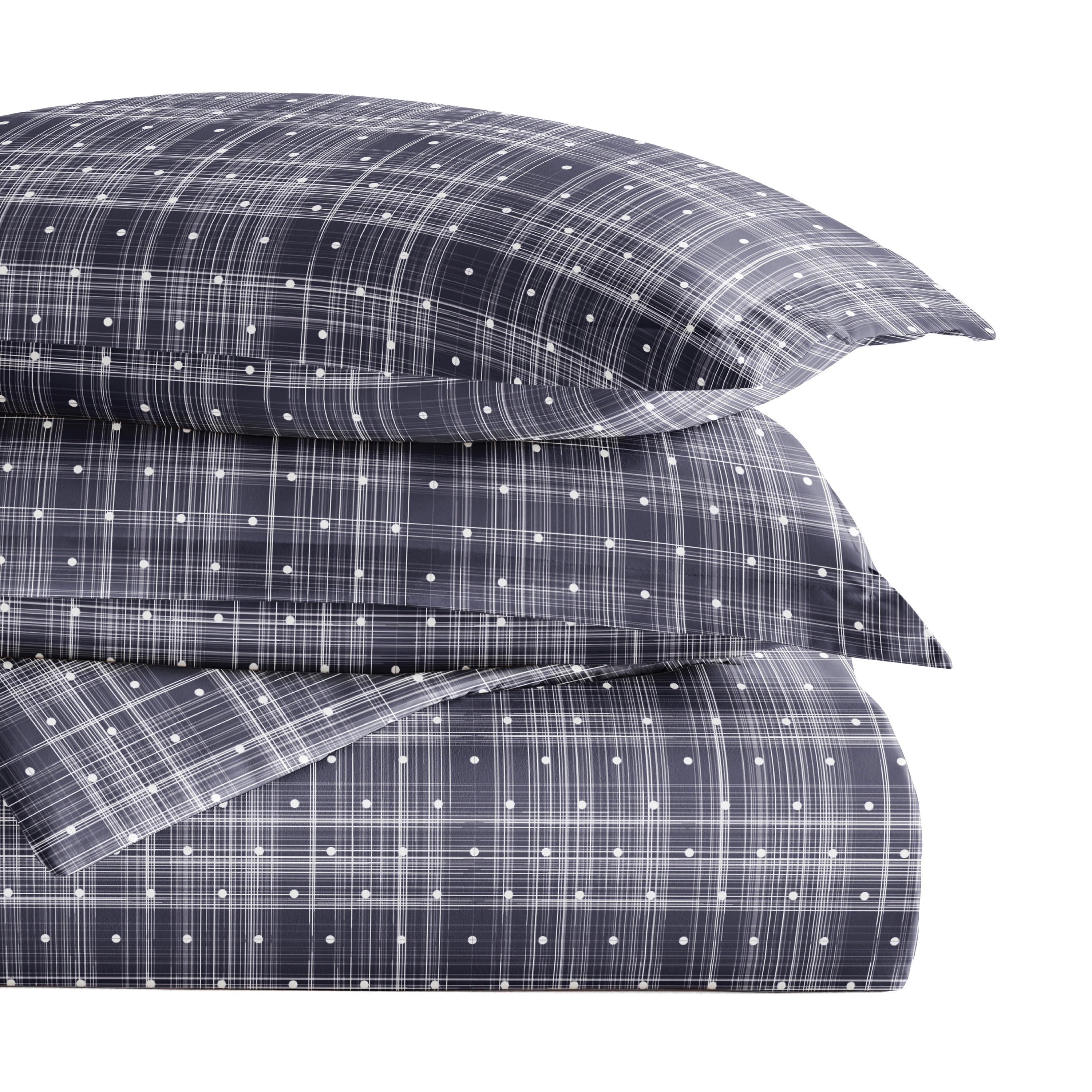 Polka Dot Patterned Duvet Cover Set