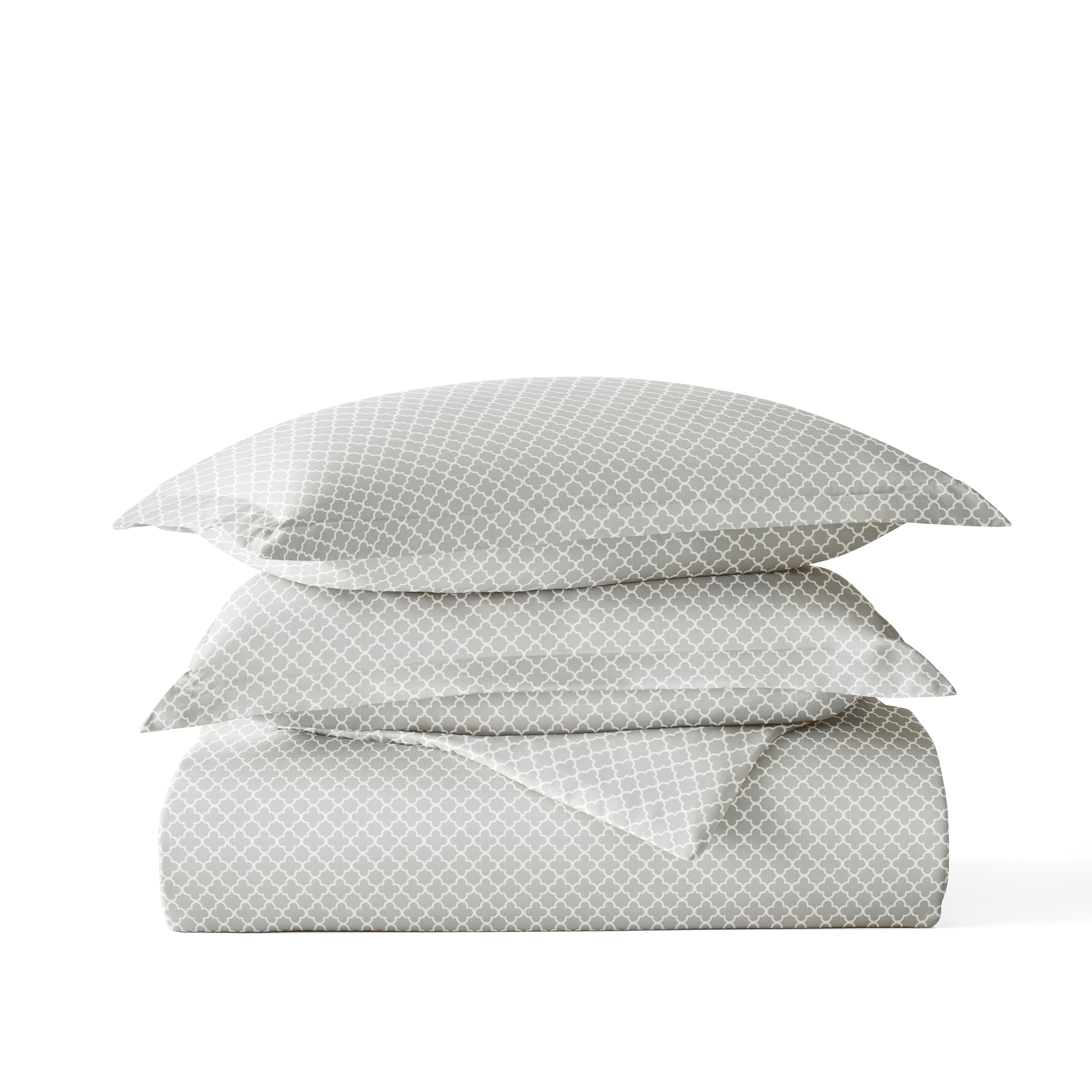 Quatrefoil Patterned Duvet Cover Set