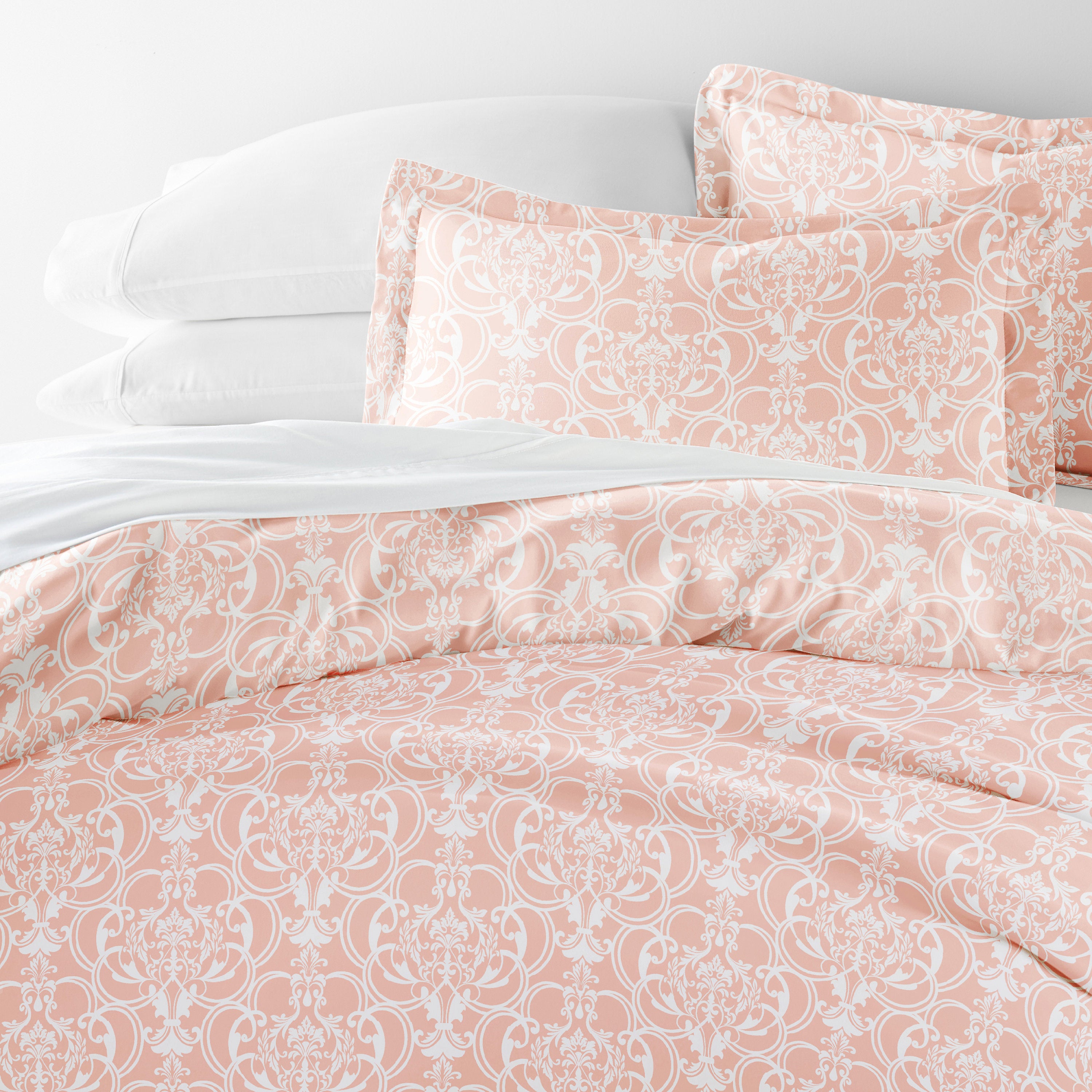 Romantic Damask Patterned Duvet Cover Set