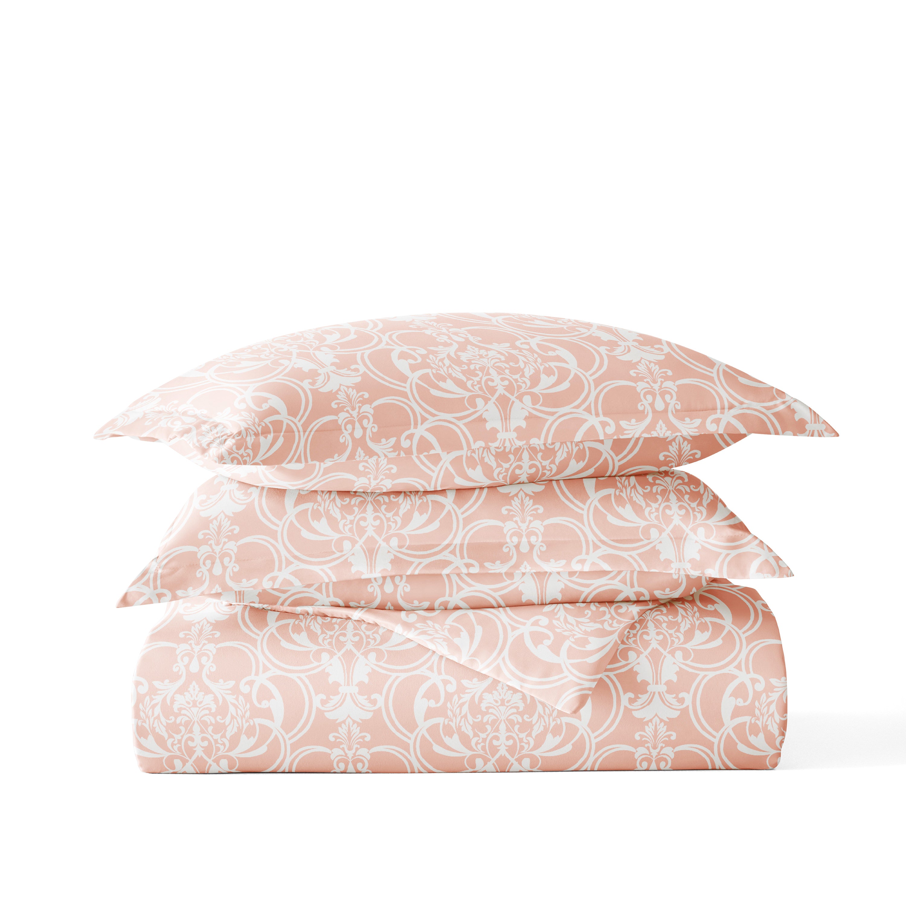 Romantic Damask Patterned Duvet Cover Set