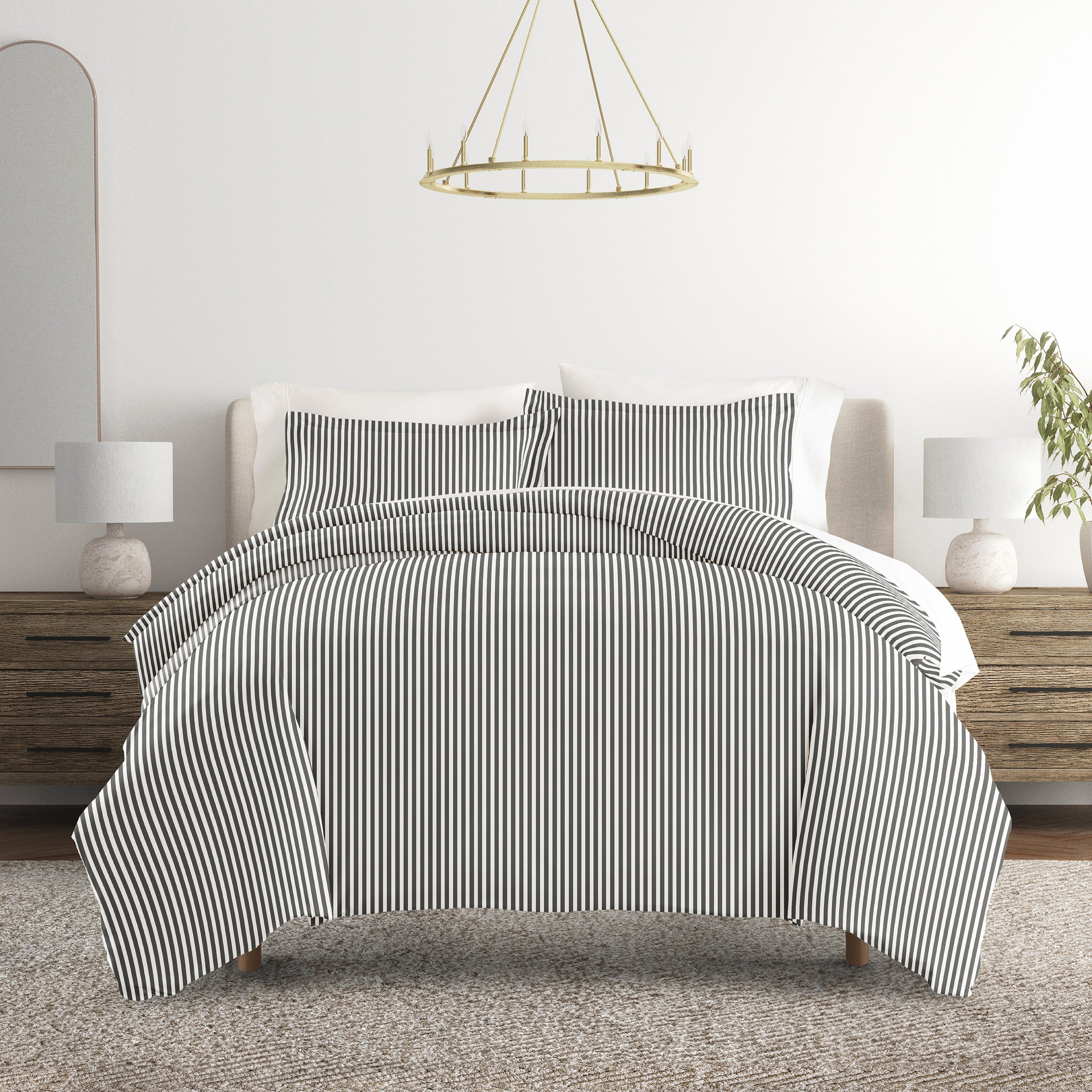Ribbon Patterned Duvet Cover Set