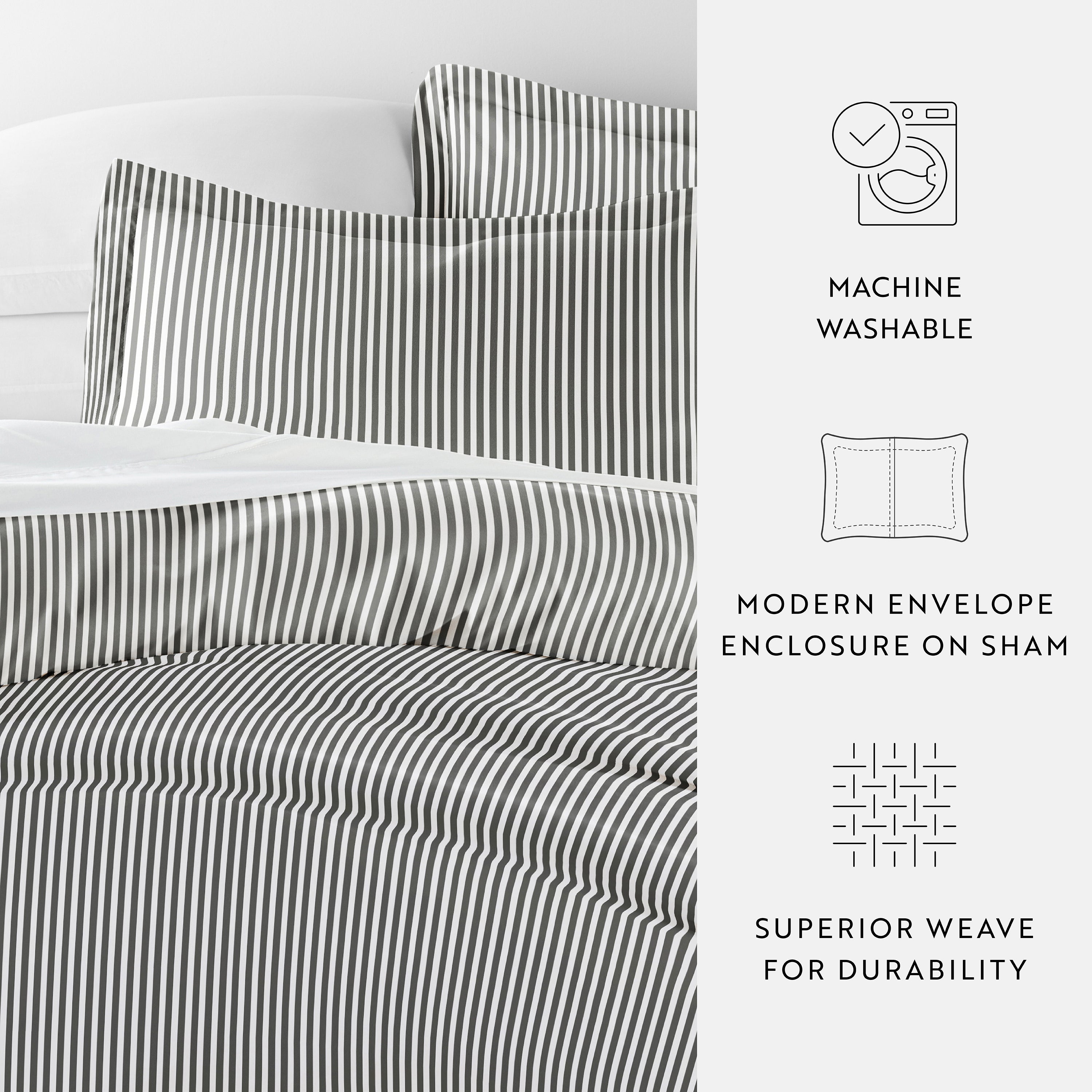 Ribbon Patterned Duvet Cover Set