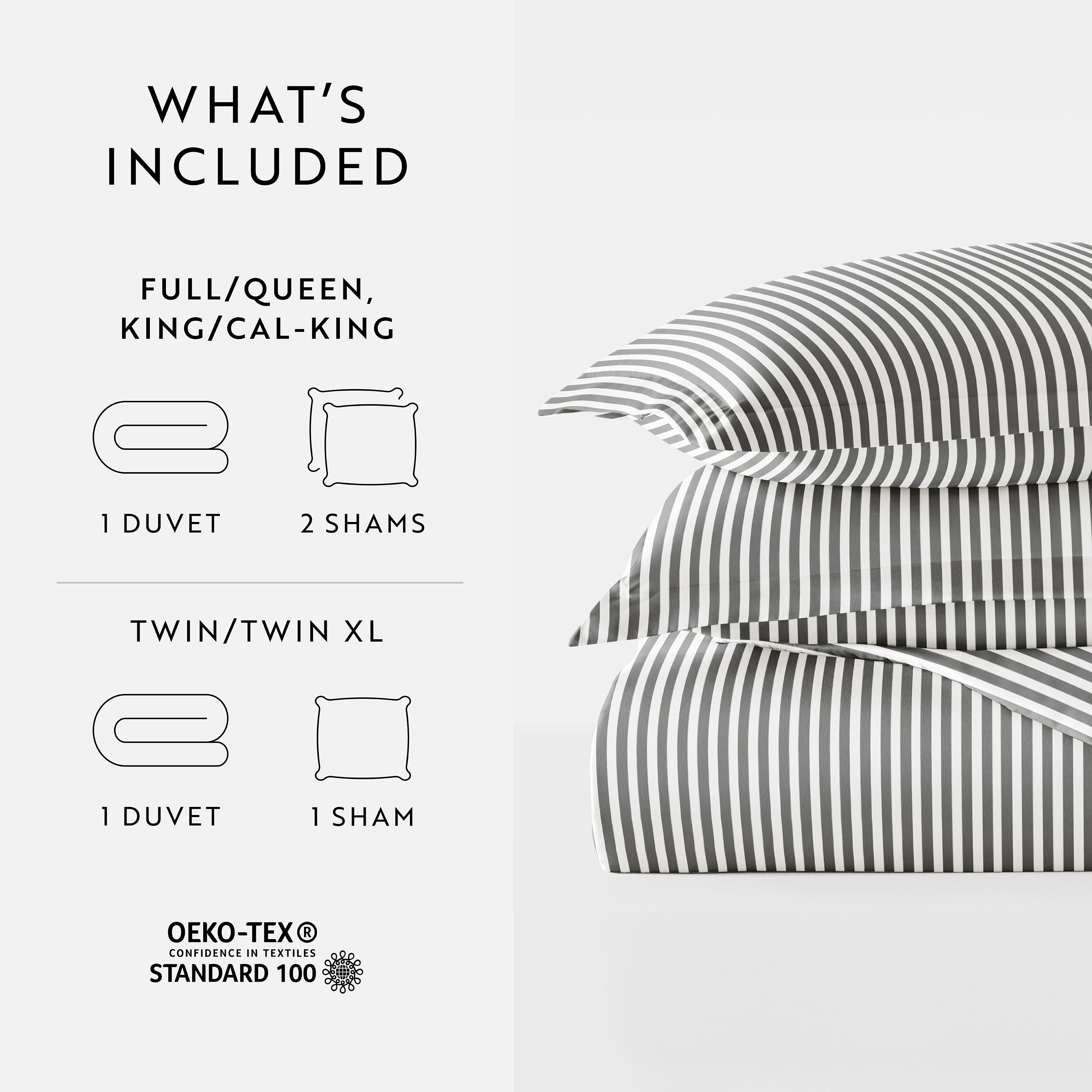 Ribbon Patterned Duvet Cover Set