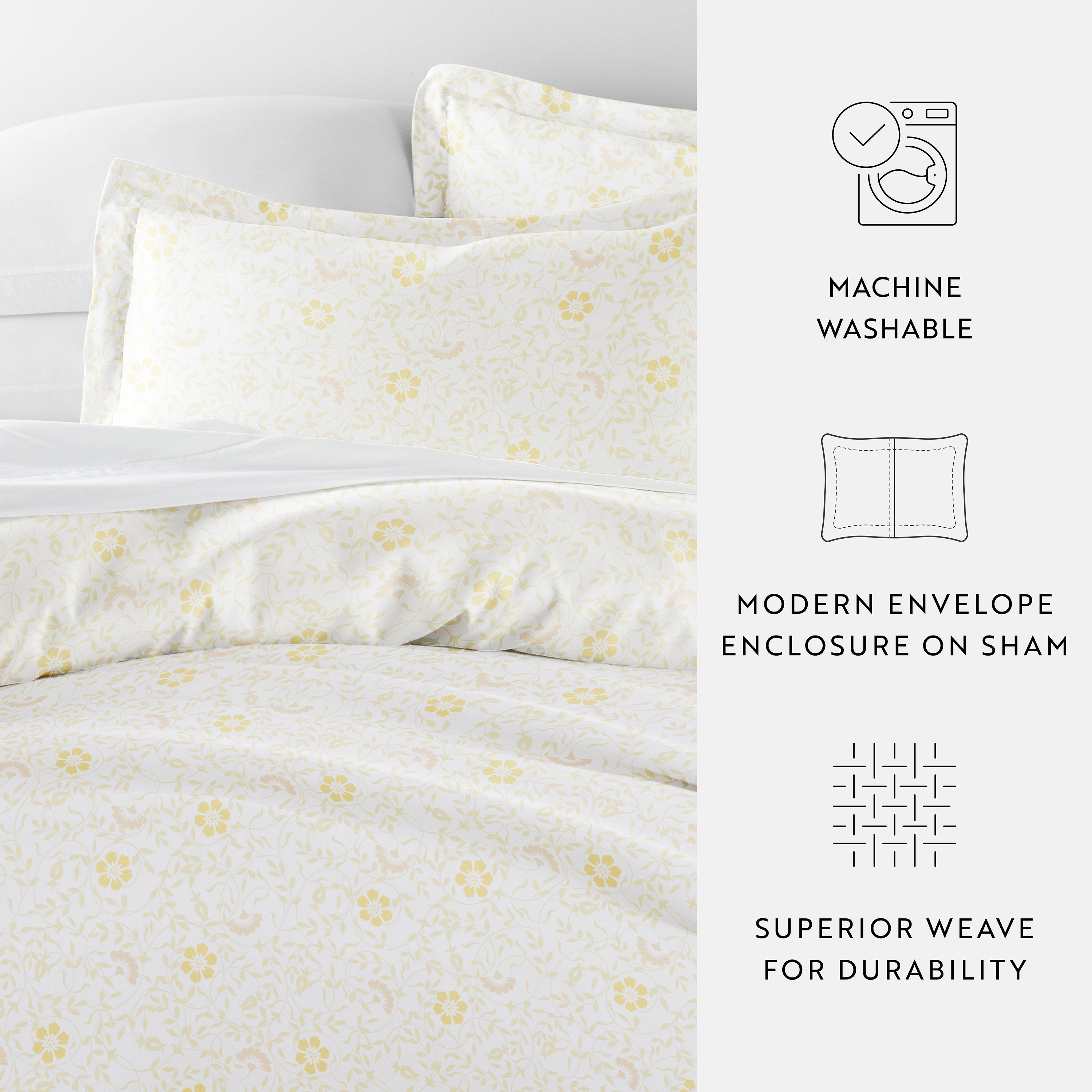 Spring Vines Patterned Duvet Cover Set