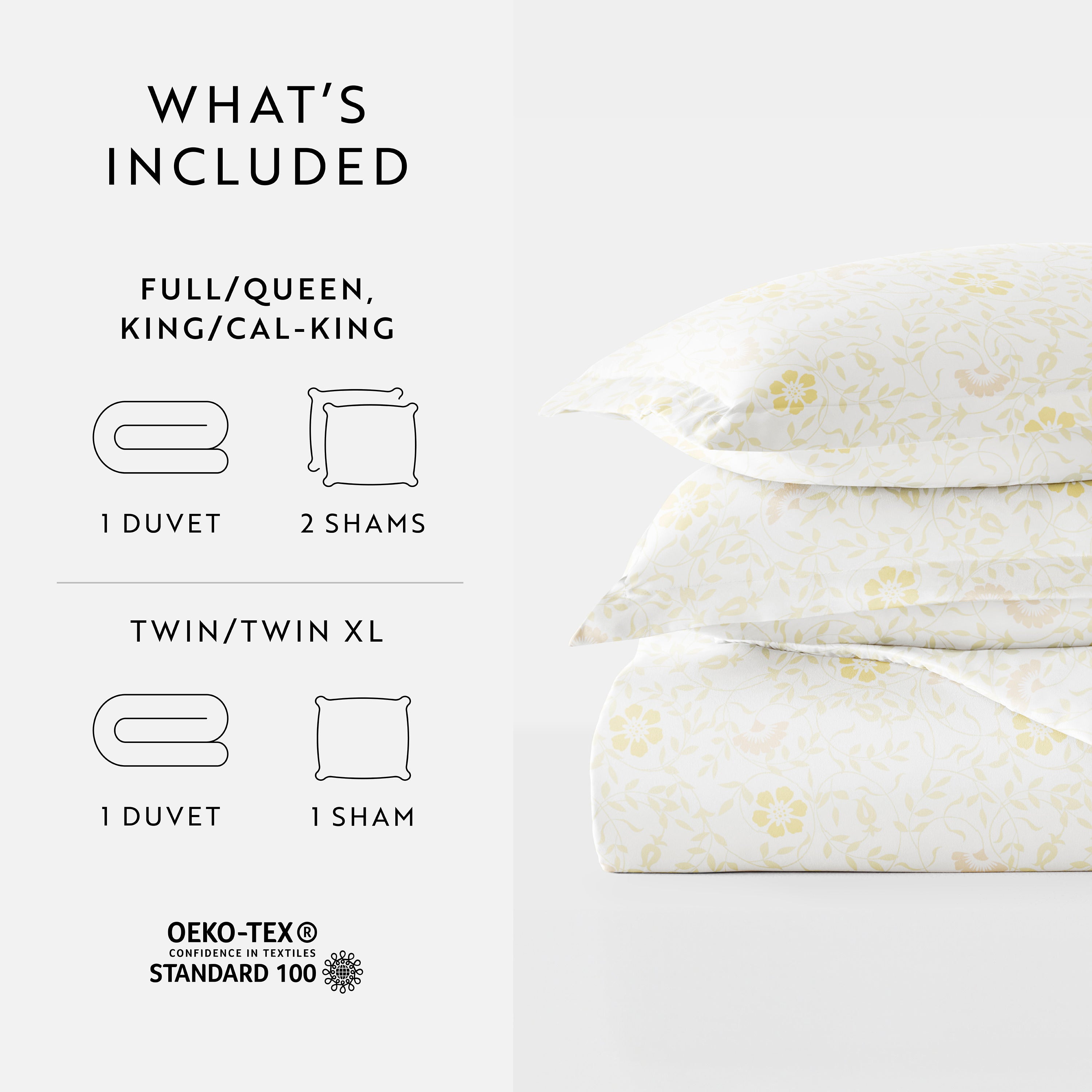 Spring Vines Patterned Duvet Cover Set