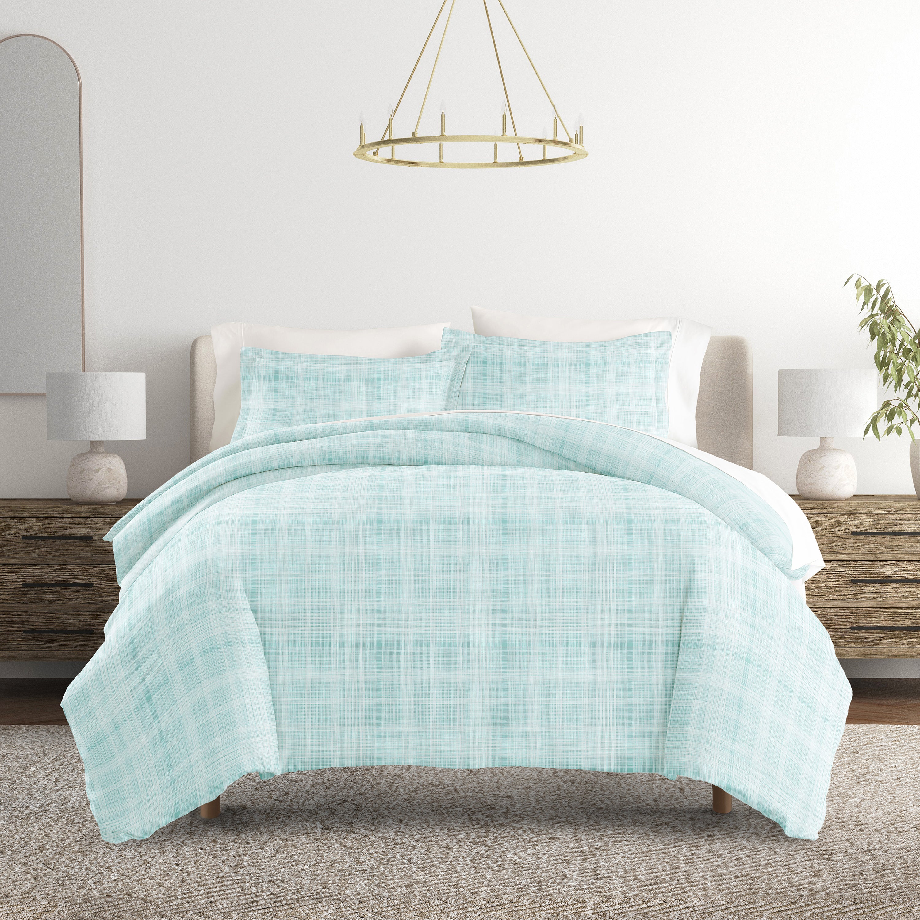 Thatch Patterned Duvet Cover Set