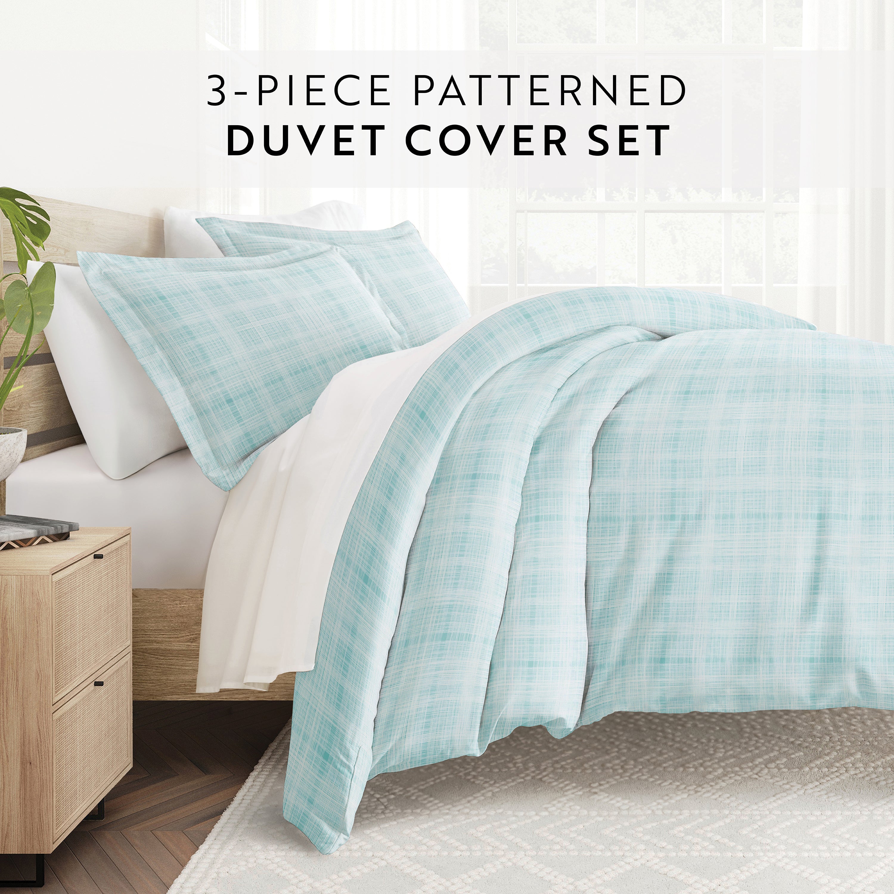Thatch Patterned Duvet Cover Set