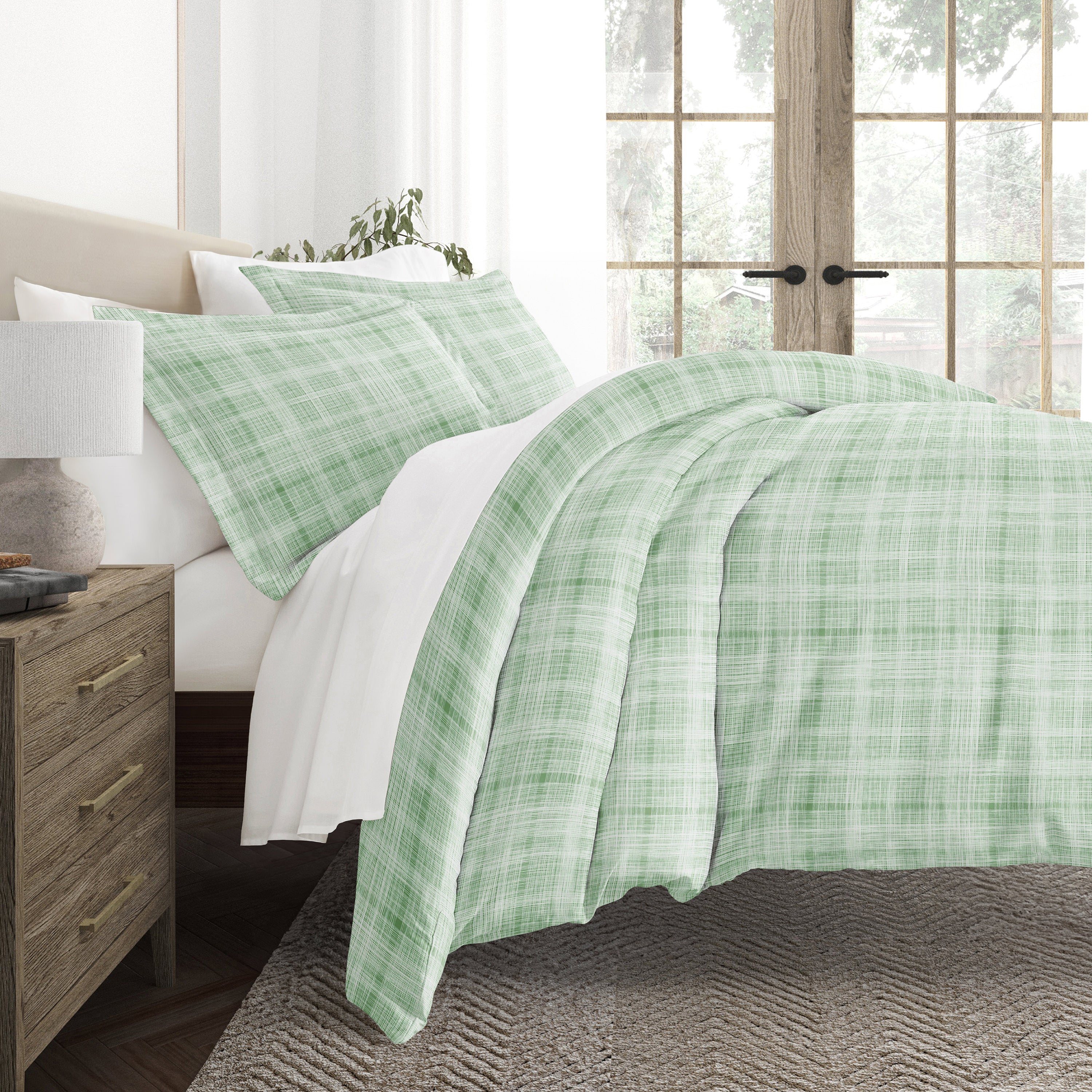 Thatch Patterned Duvet Cover Set