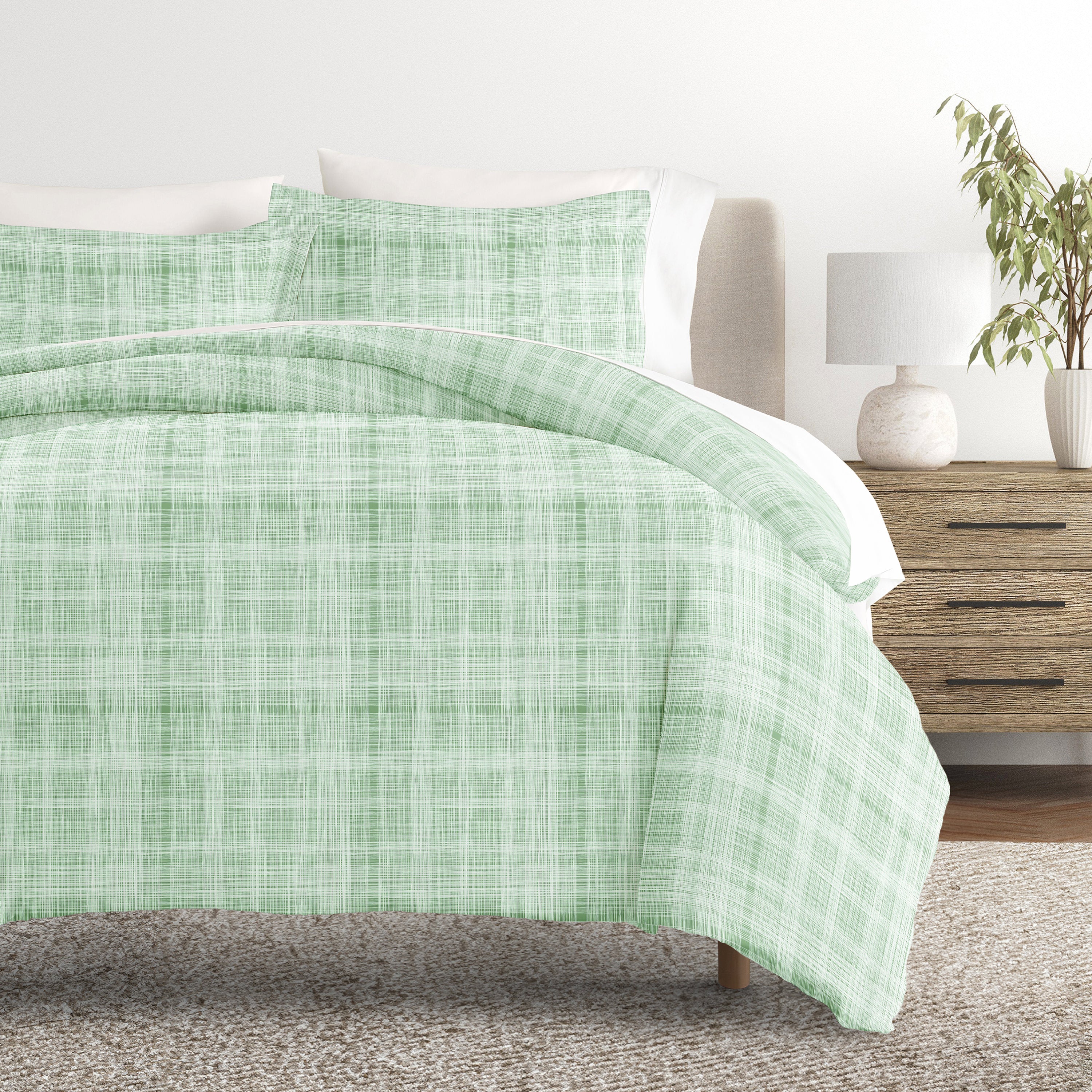 Thatch Patterned Duvet Cover Set