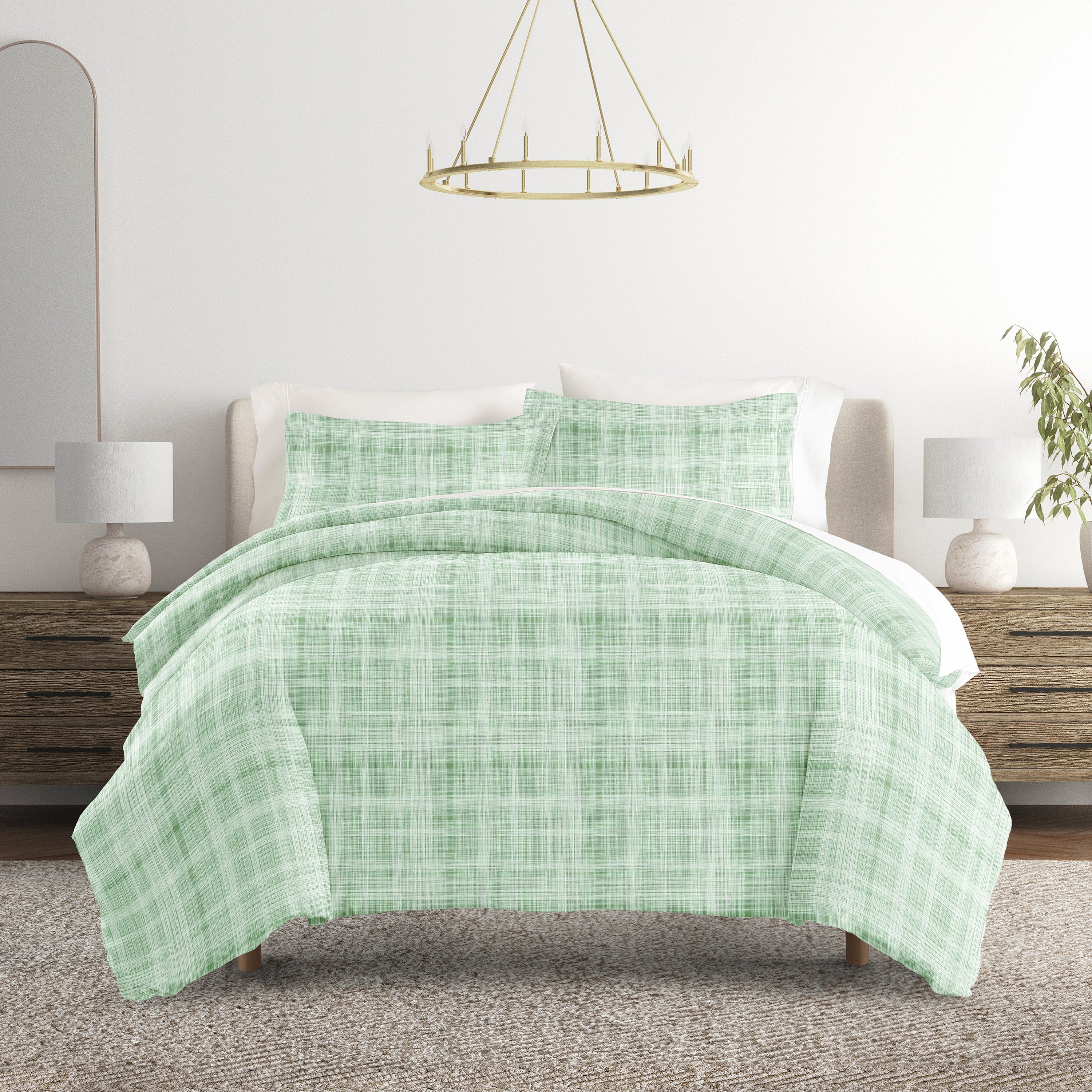 Thatch Patterned Duvet Cover Set