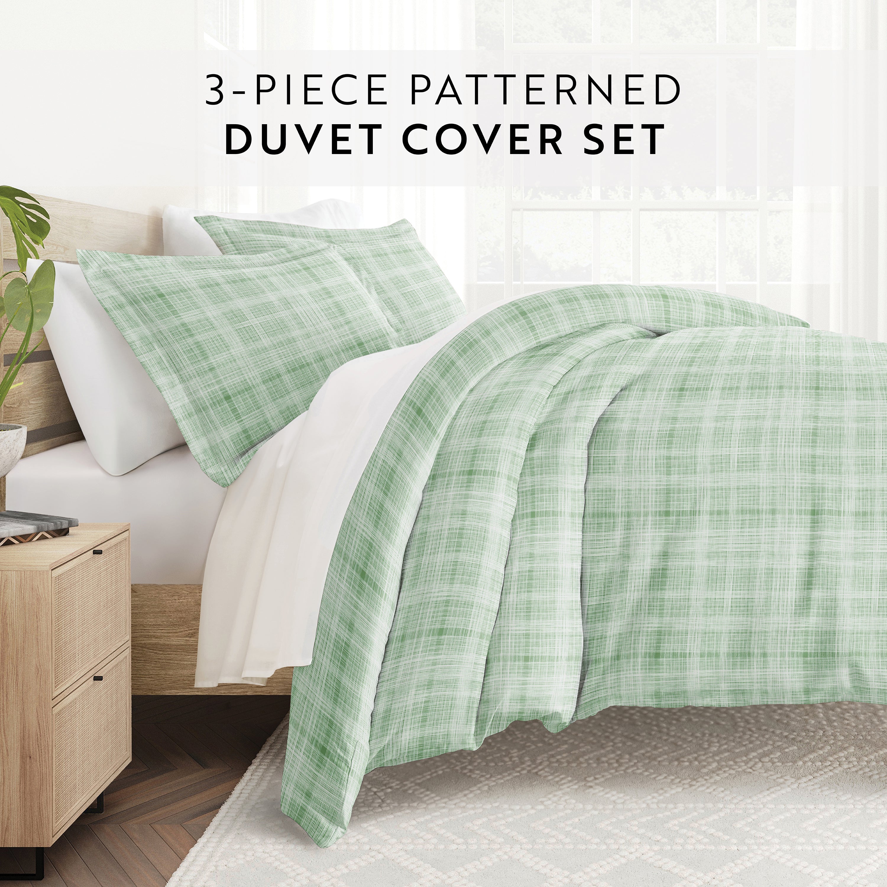 Thatch Patterned Duvet Cover Set