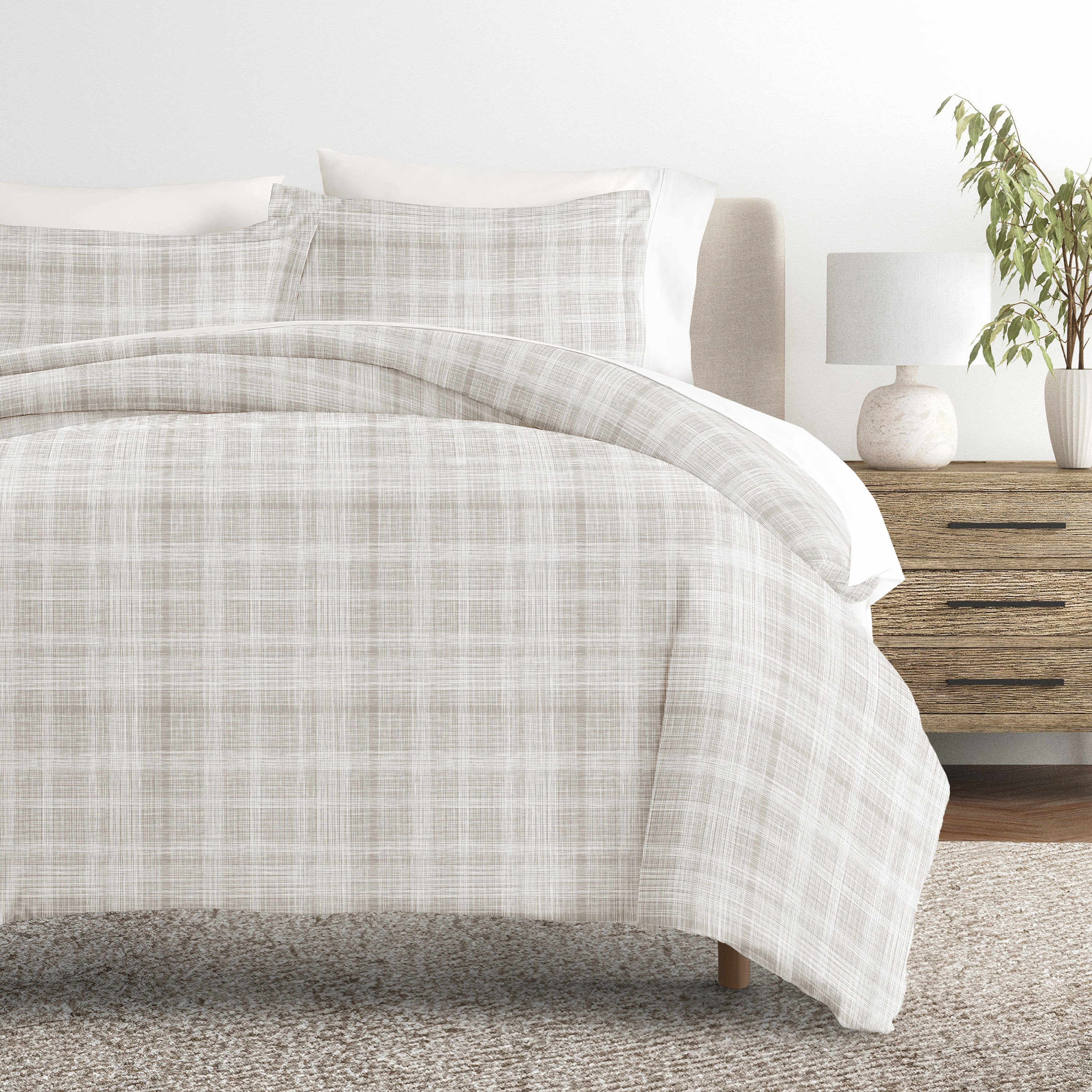 Thatch Patterned Duvet Cover Set